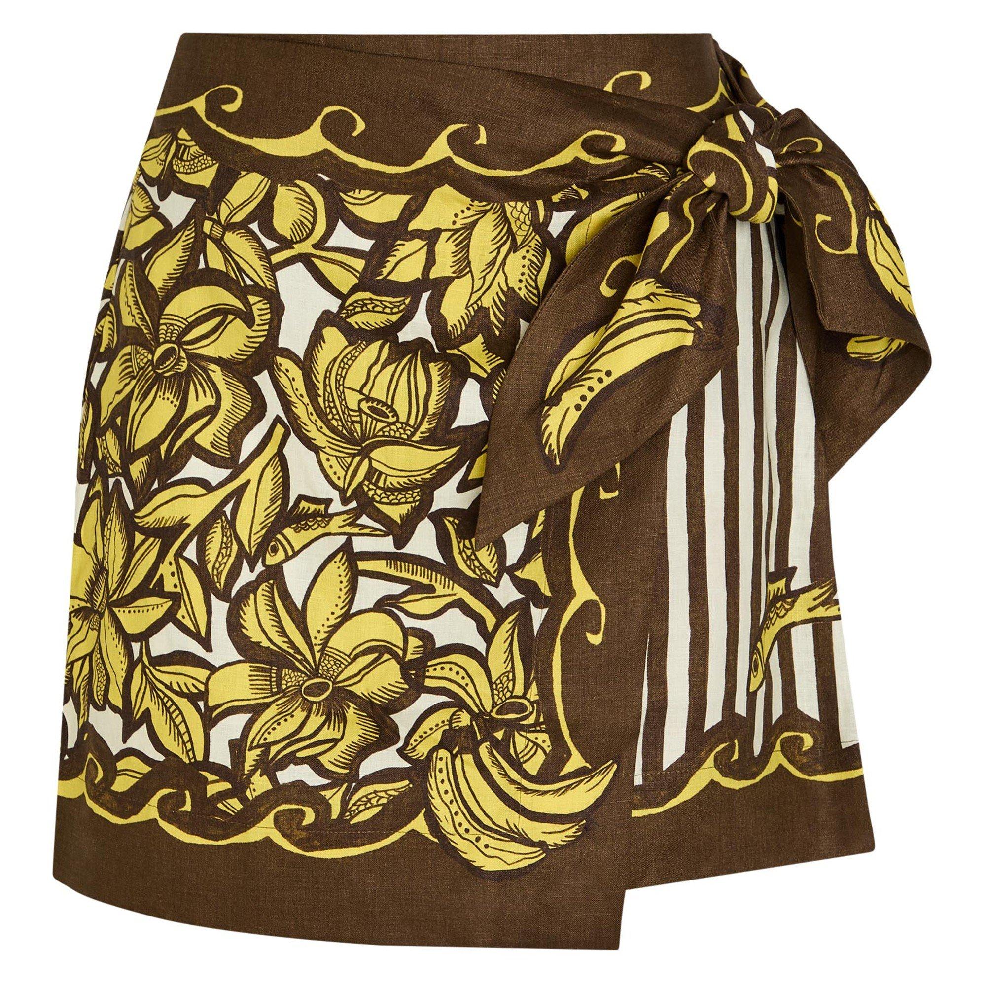 YELLOW - Alemais - SS MONA SARONG SKIRT