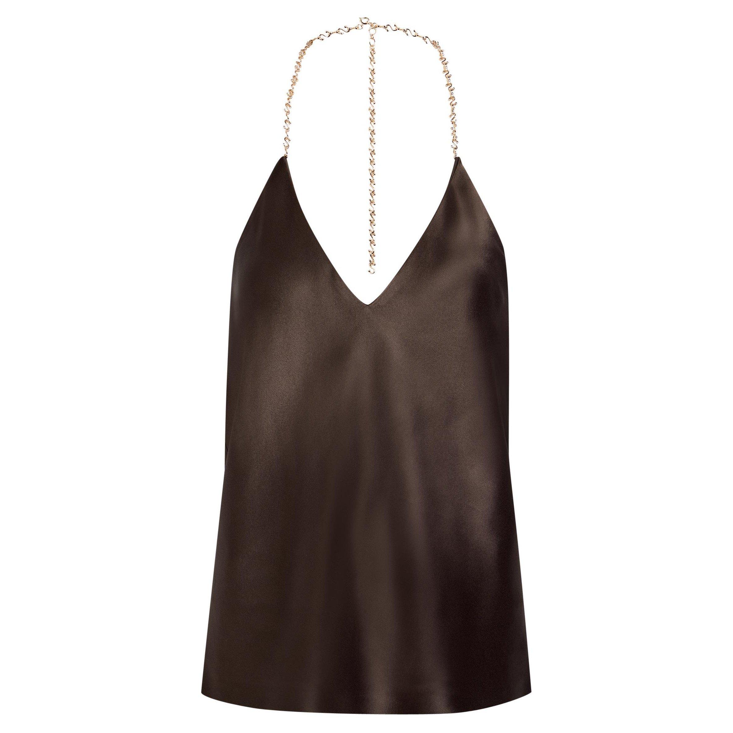 CHOCOLATE - Sportmax - Top-Woven waistcoat - 1