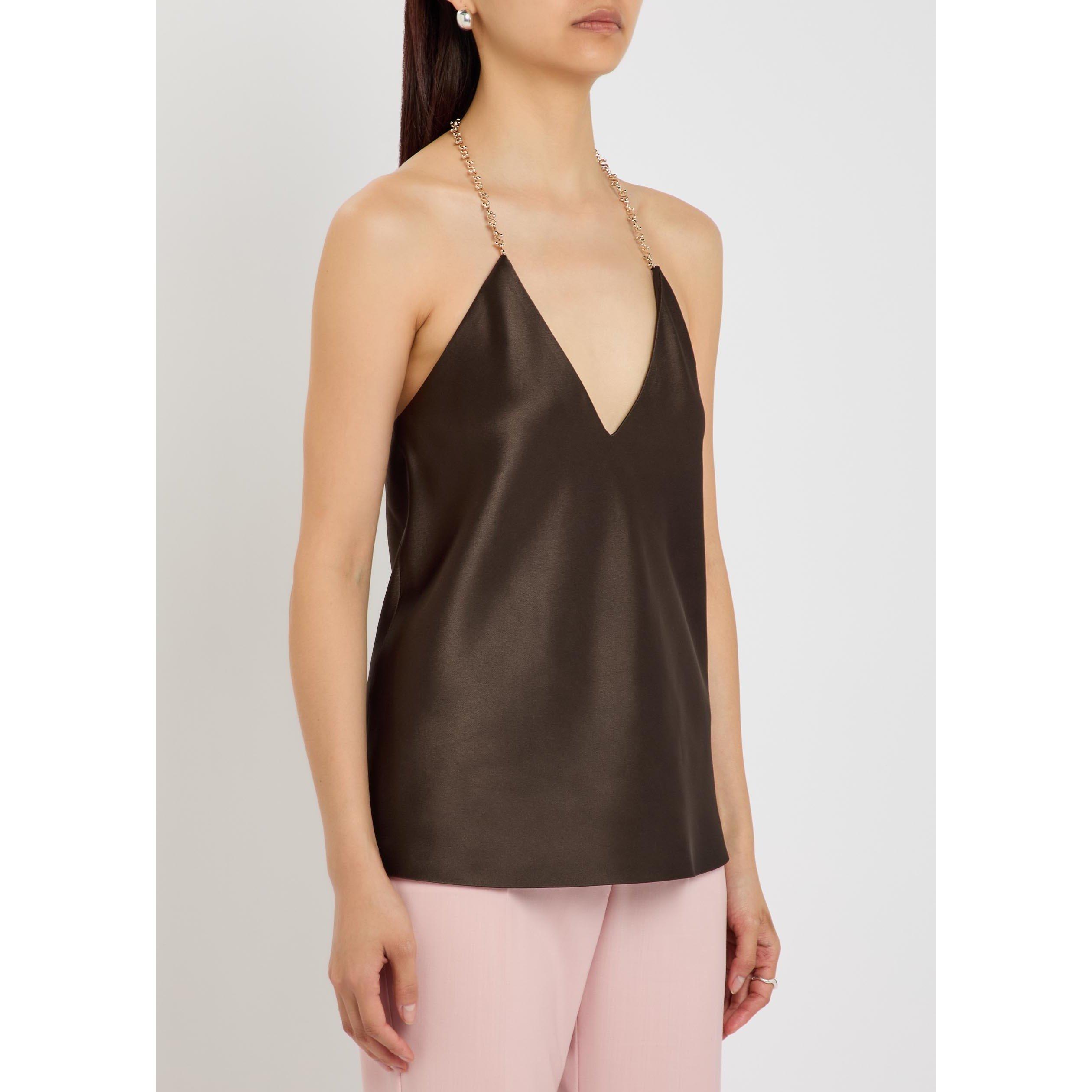 CHOCOLATE - Sportmax - Top-Woven waistcoat - 2