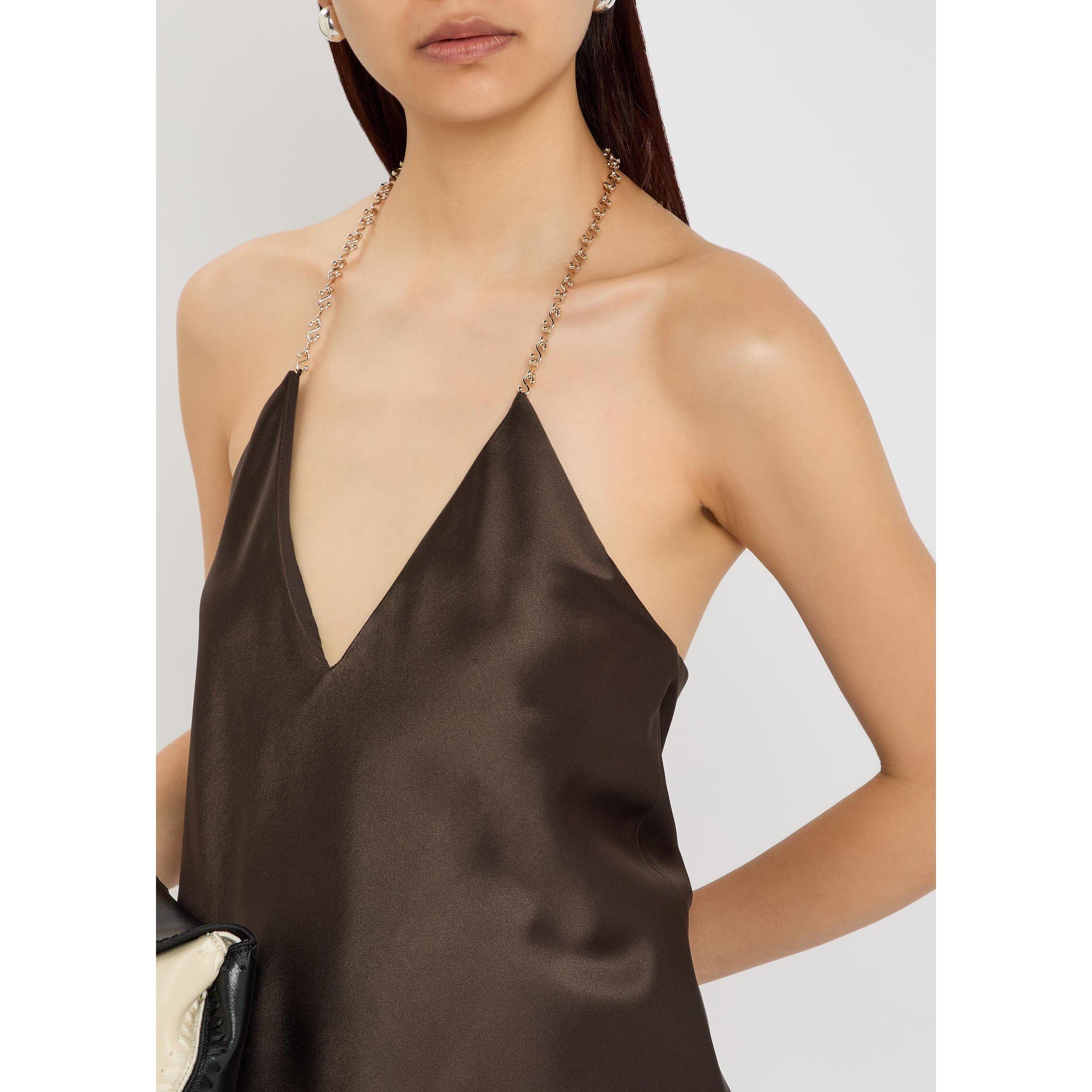 CHOCOLATE - Sportmax - Top-Woven waistcoat - 4