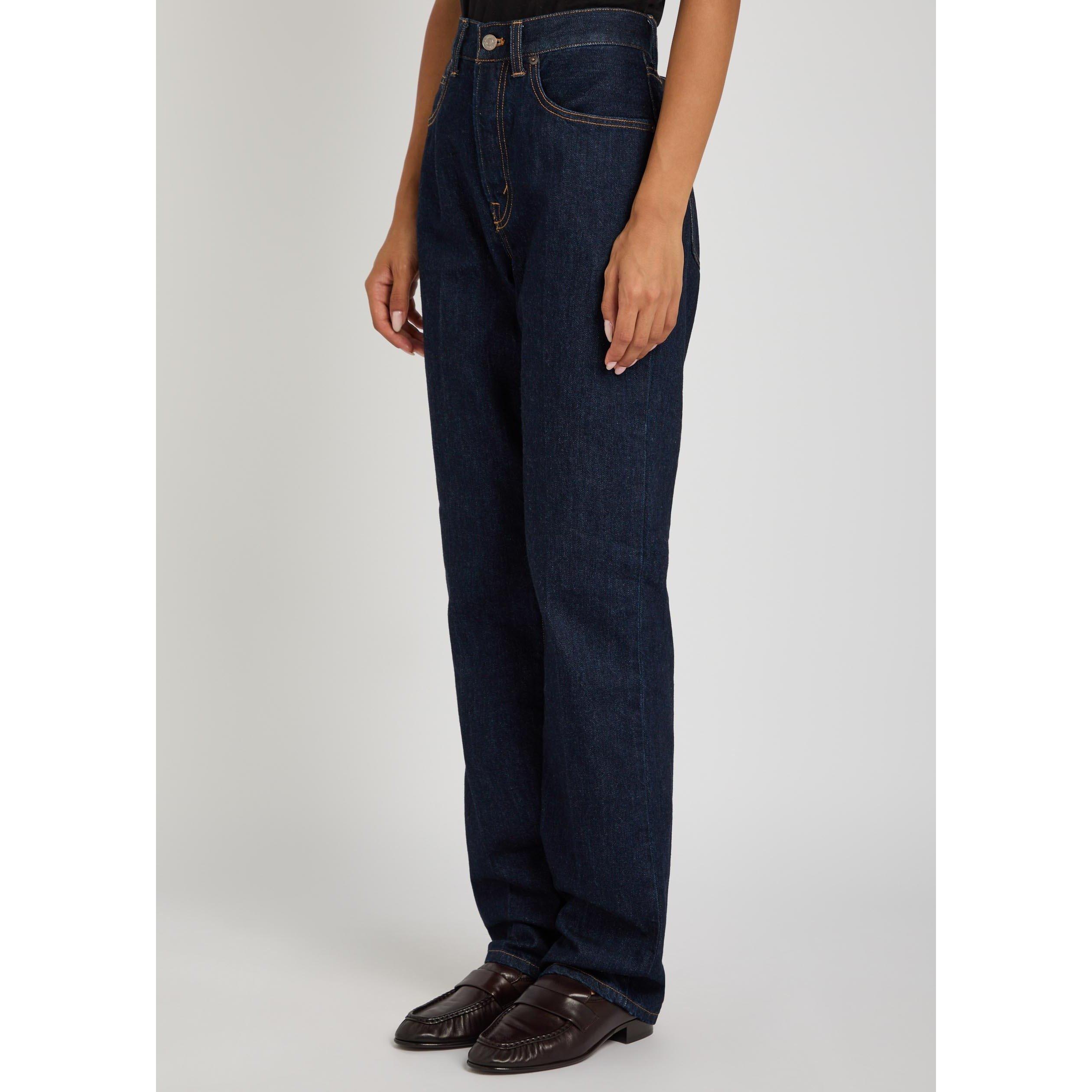 BLACK - Polo Ralph Lauren - Women's Cotton High-Waisted Straight Jeans - 2
