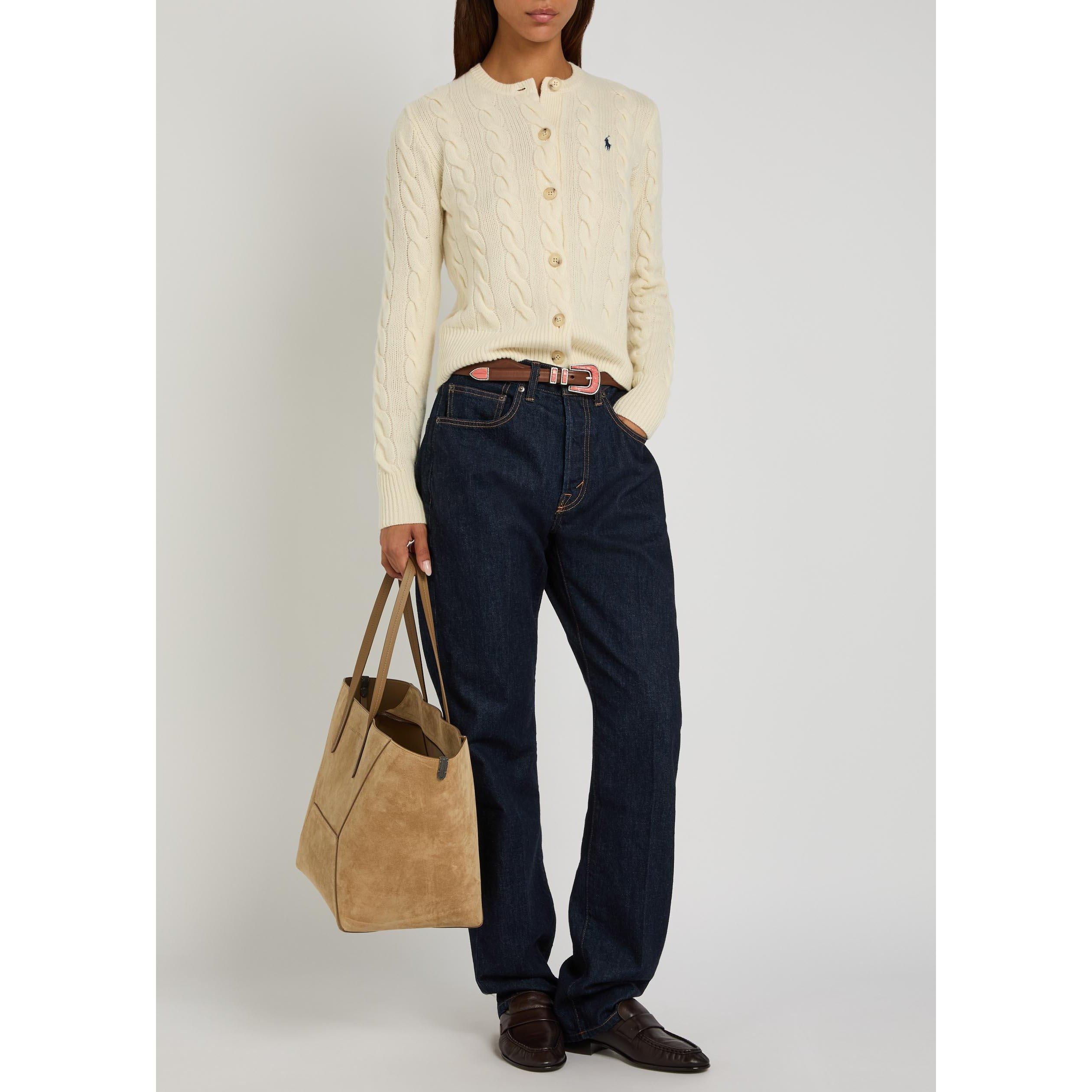 BLACK - Polo Ralph Lauren - Women's Cotton High-Waisted Straight Jeans - 5