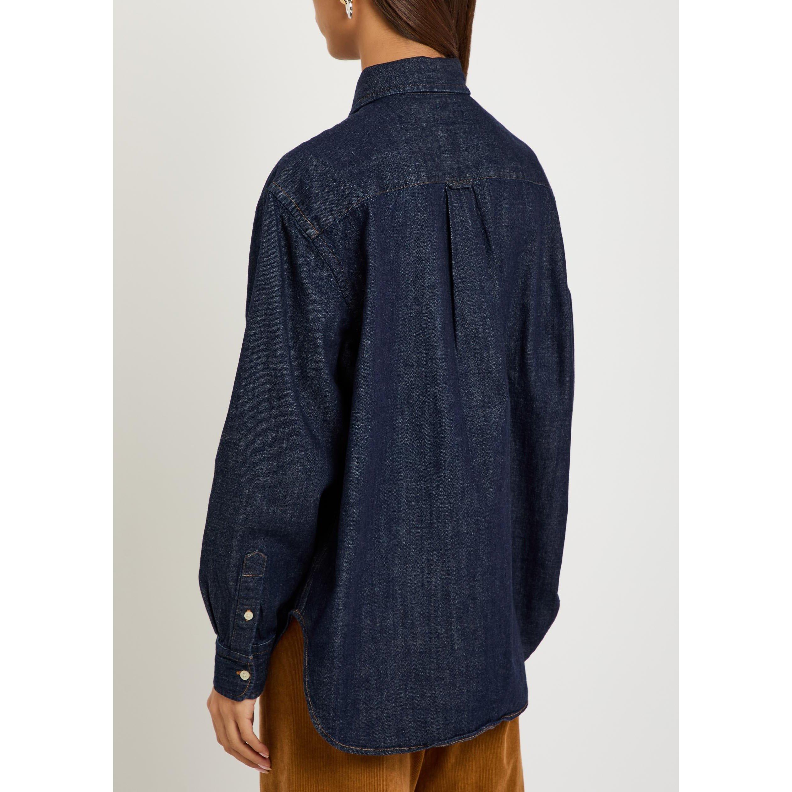 NAVY - Polo Ralph Lauren - Women's Long-Sleeve Regular Fit Denim Shirt - 3