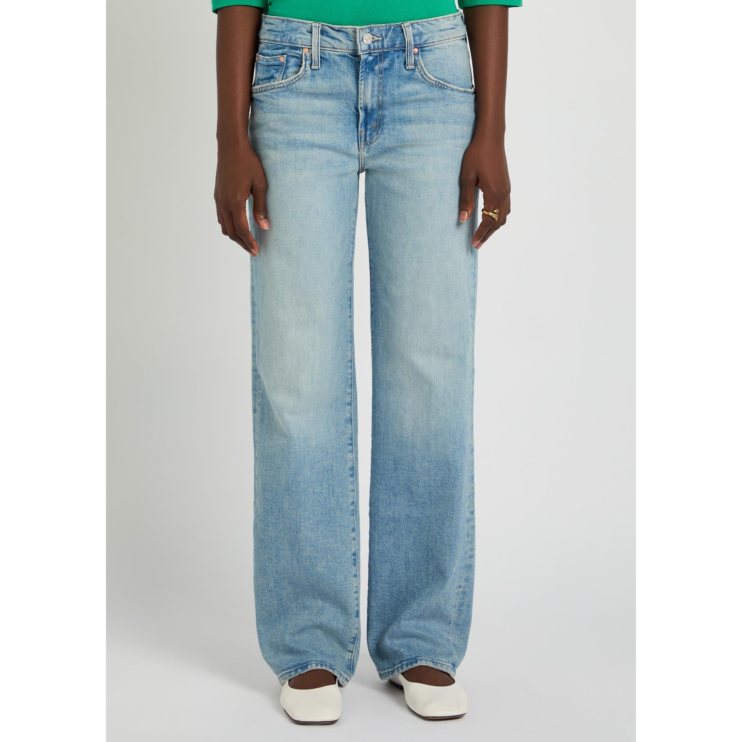 BLUE - MOTHER - THE MID RISE ZIP RAMBLER SKIMP - 2