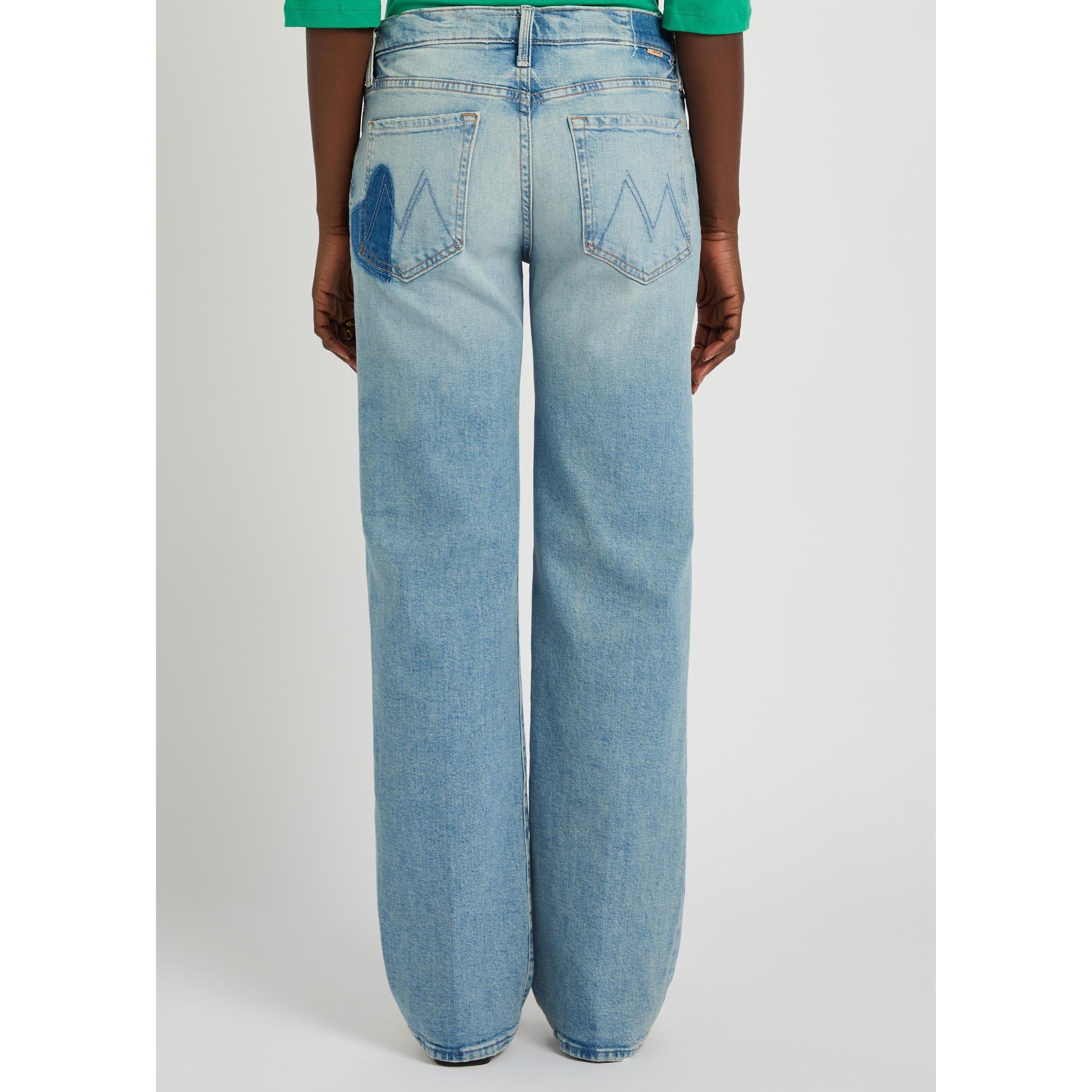 BLUE - MOTHER - THE MID RISE ZIP RAMBLER SKIMP - 3