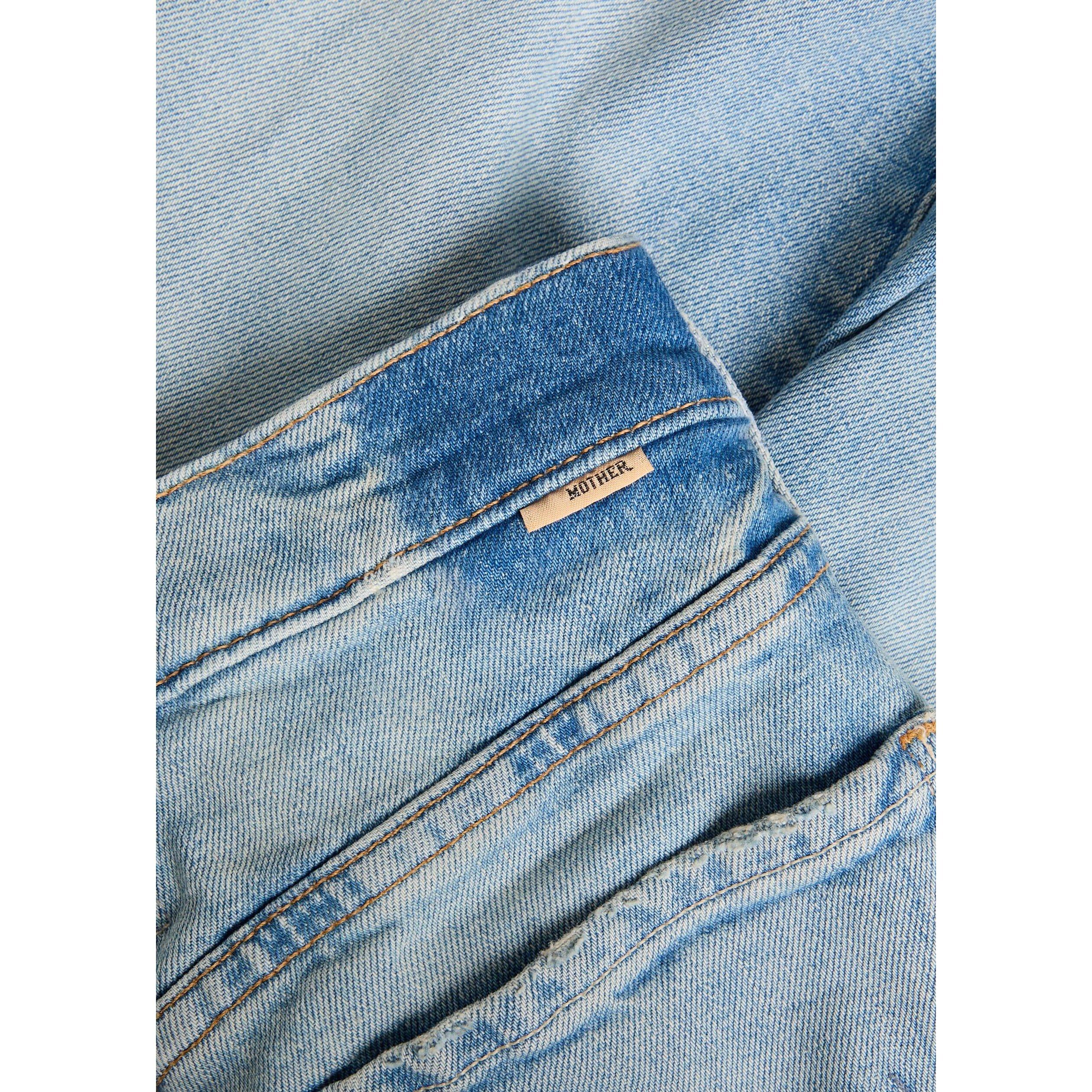 BLUE - MOTHER - THE MID RISE ZIP RAMBLER SKIMP - 4
