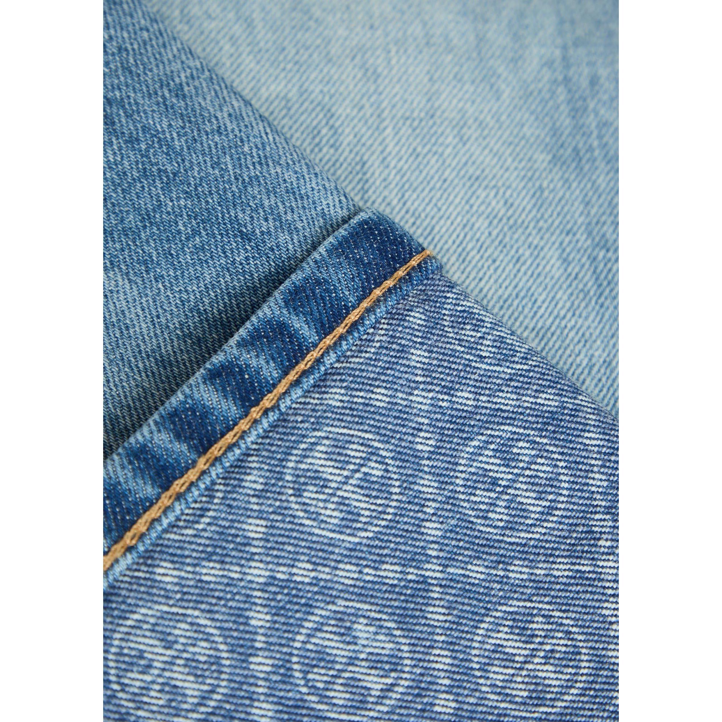 BLUE - Tory Burch - J CONTRAST CUFF STRAIGHT LEG J - 4