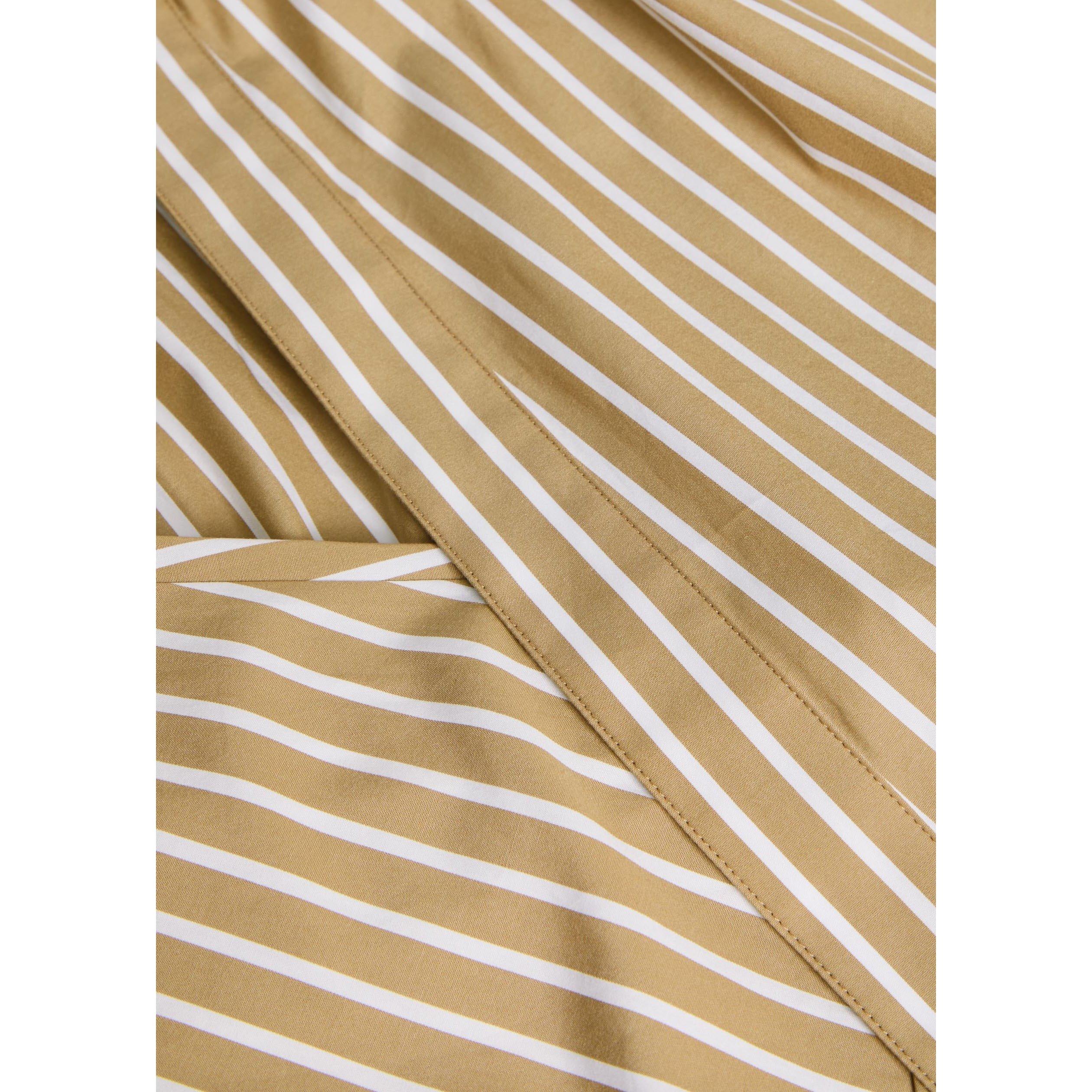 KHAKI - Philip Lim - SS STRIPE WRAP SKIRT WITH ASSY - 4
