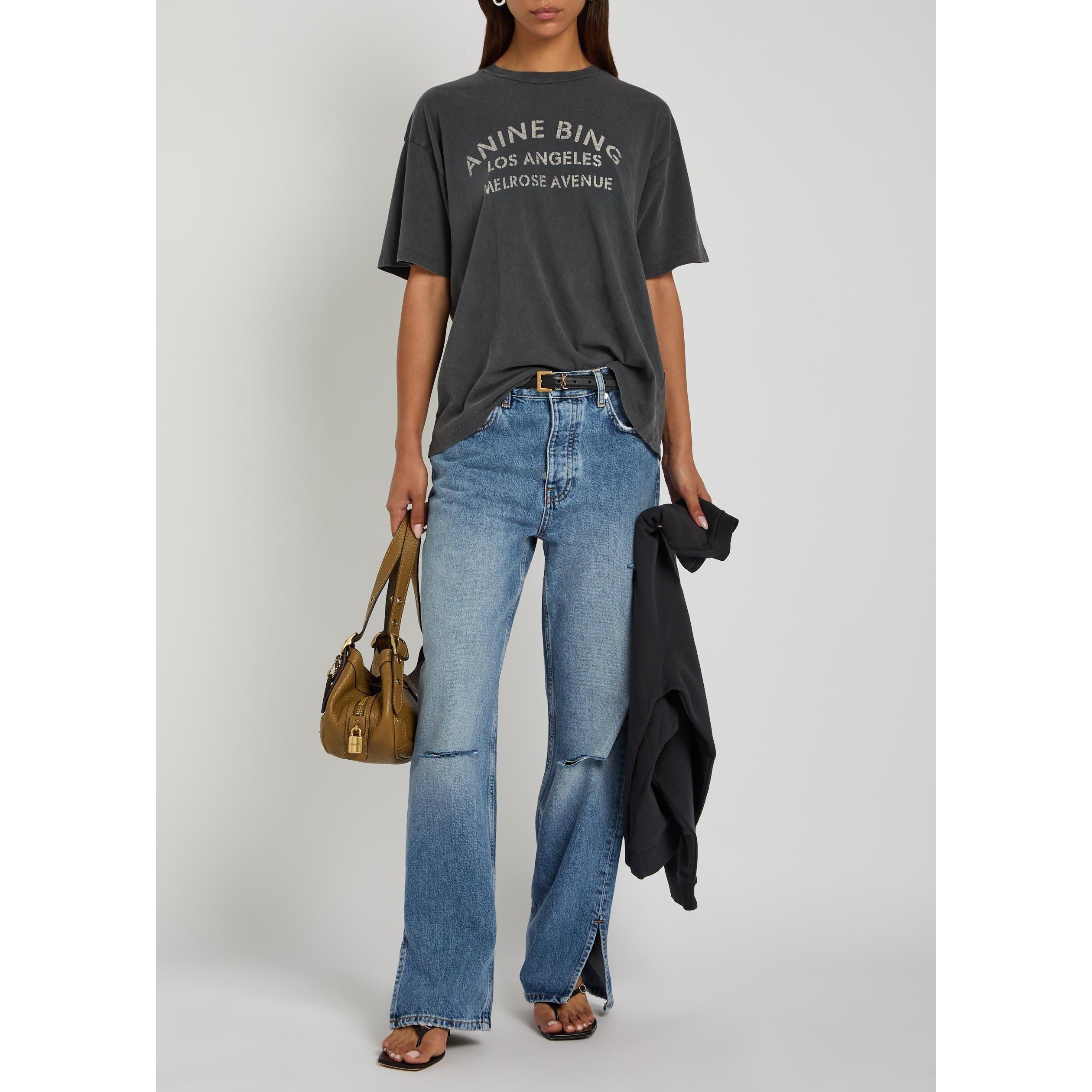 DENIM - Anine Bing - Women's Roy Cotton Straight Leg Jeans - 5