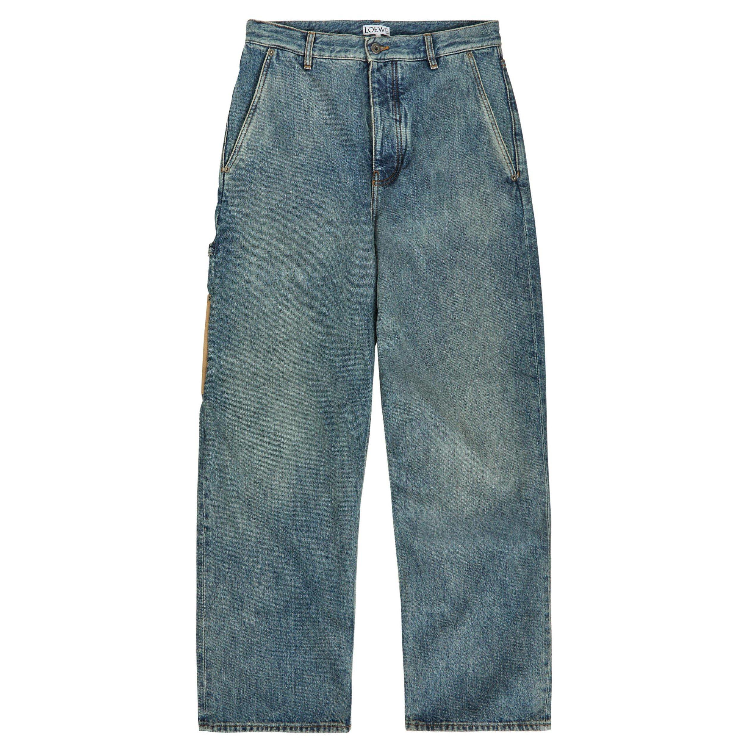 DENIM - LOEWE - Men's Cotton Straight-Leg Jeans - 1