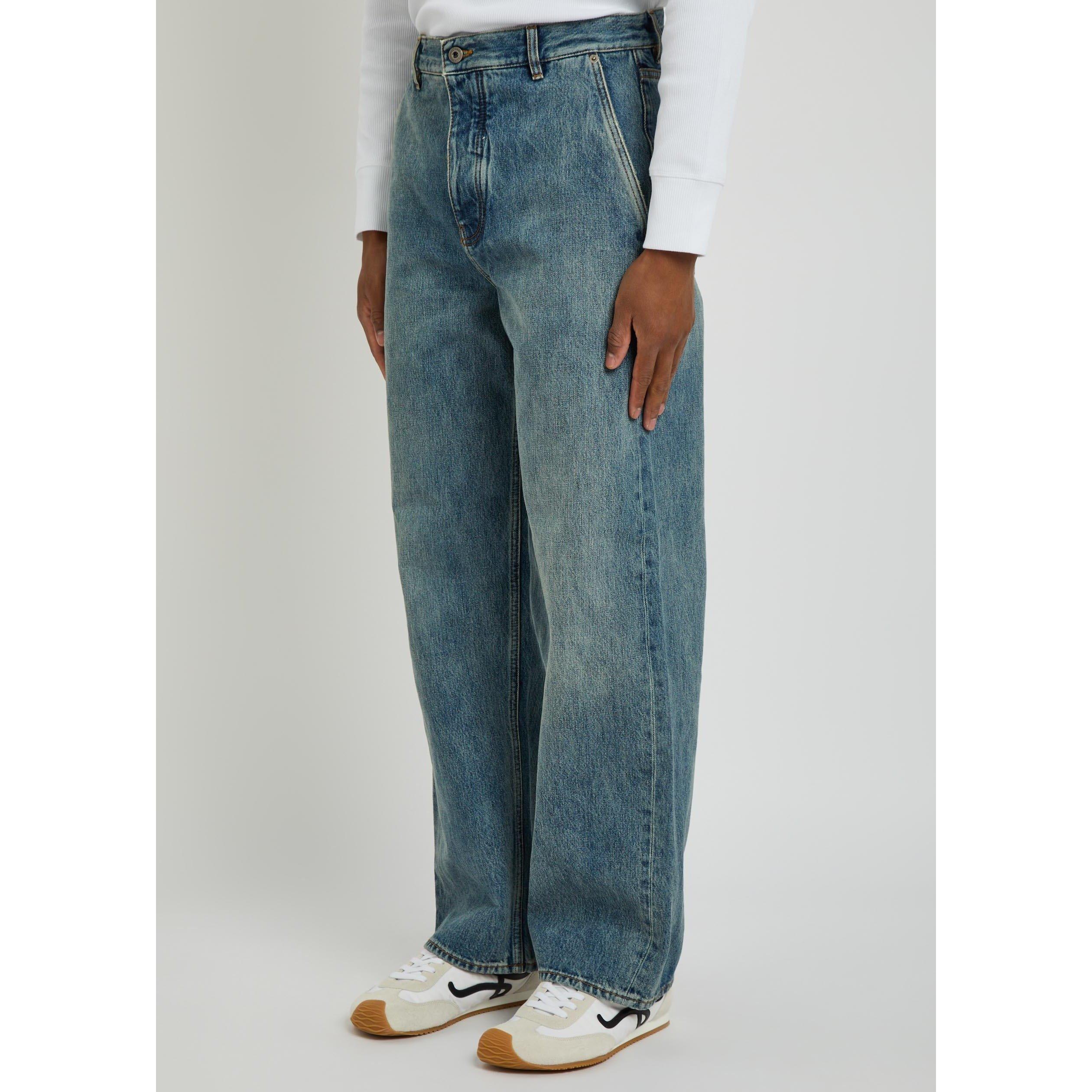 DENIM - LOEWE - Men's Cotton Straight-Leg Jeans - 2