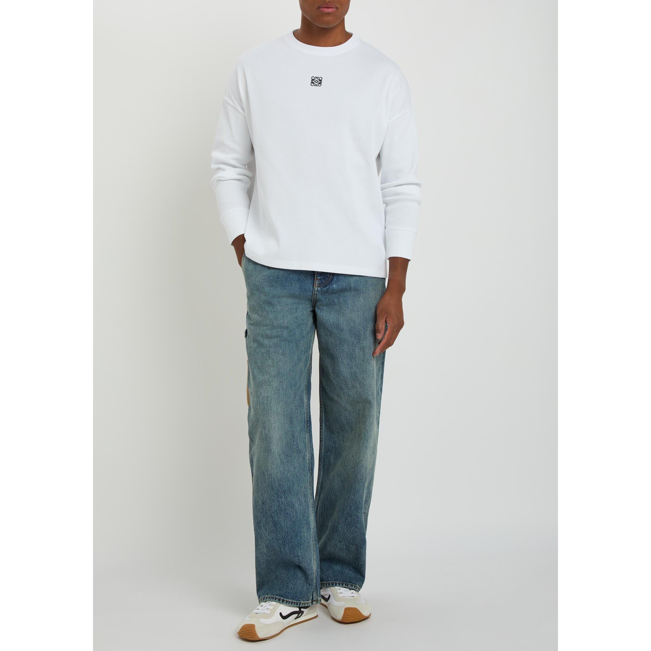 DENIM - LOEWE - Men's Cotton Straight-Leg Jeans - 5