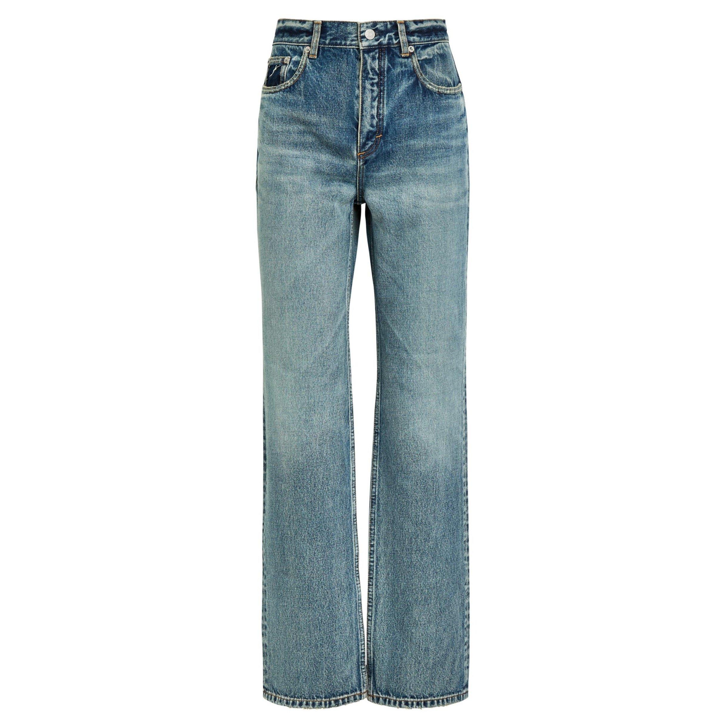 DENIM - Alaia - Women's Straight Distressed Jeans - 1