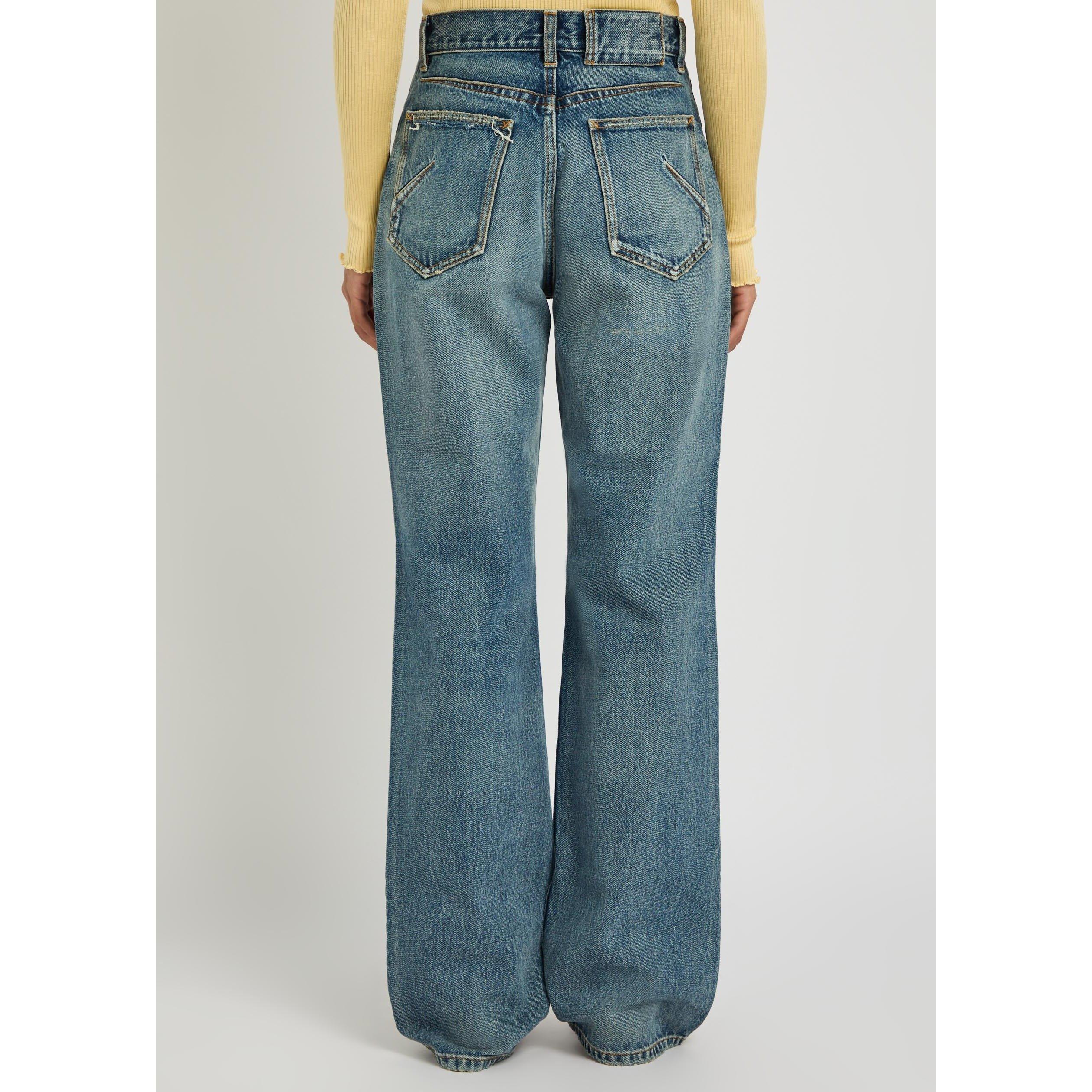 DENIM - Alaia - Women's Straight Distressed Jeans - 3