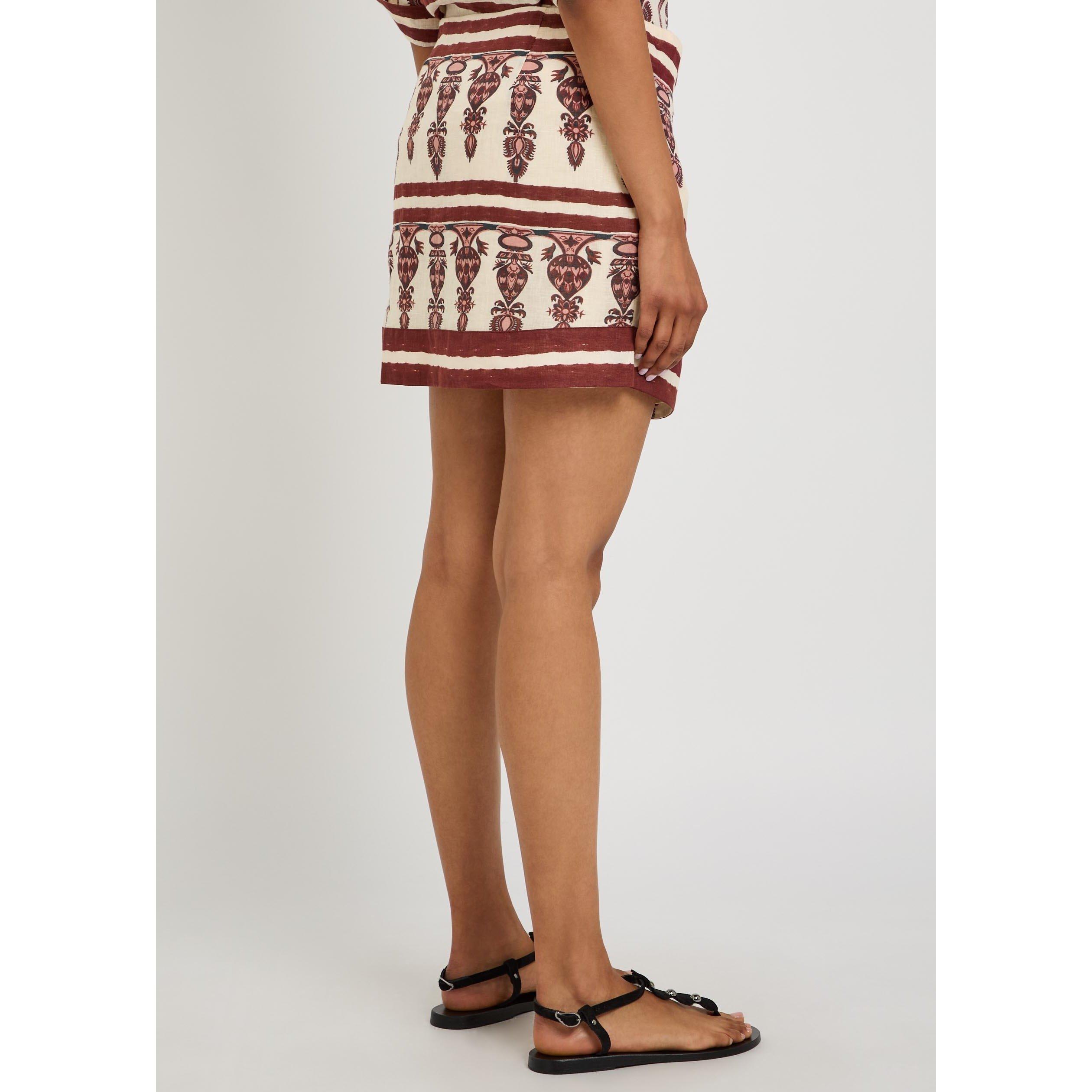 ECRU - Johanna Ortiz - LINEN ECRU/WINE ROOTS WRAP SKI - 3