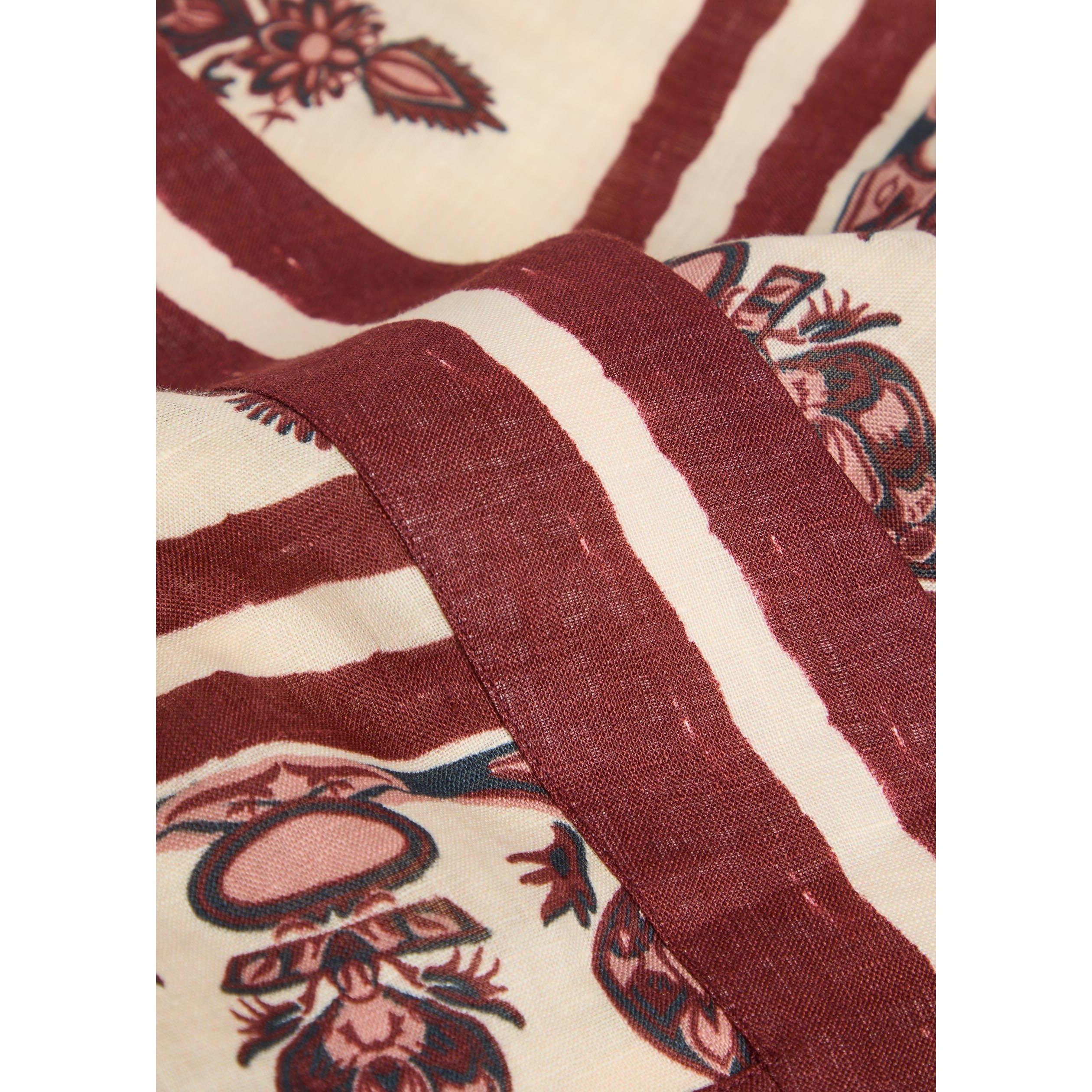 ECRU - Johanna Ortiz - LINEN ECRU/WINE ROOTS WRAP SKI - 4