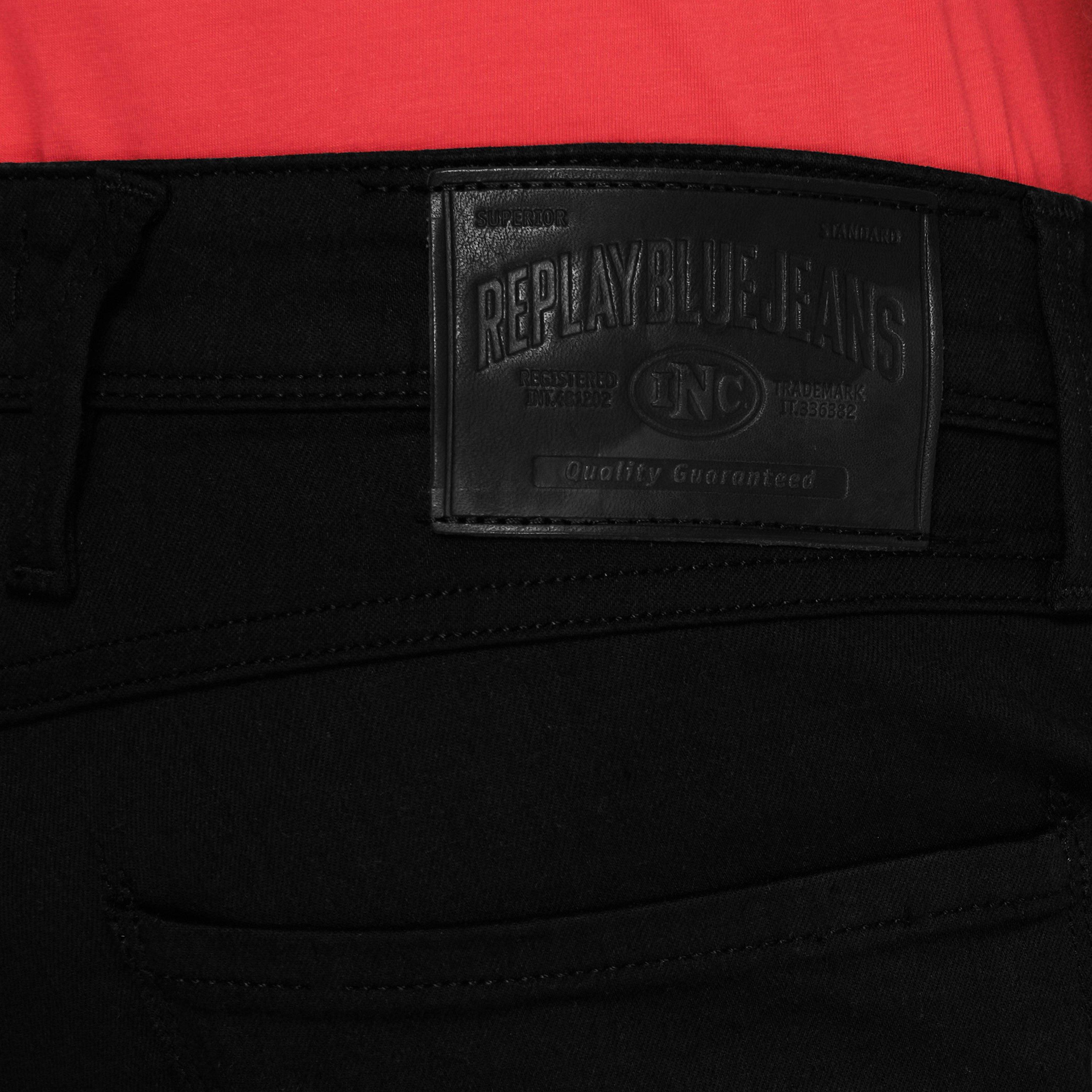 Black - Replay - Anbass Slim Jeans - 4