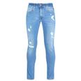 Magda Butrym logo patch denim jeans Blau