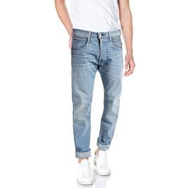Replay Juno Slim-fit jeans met medium wassing