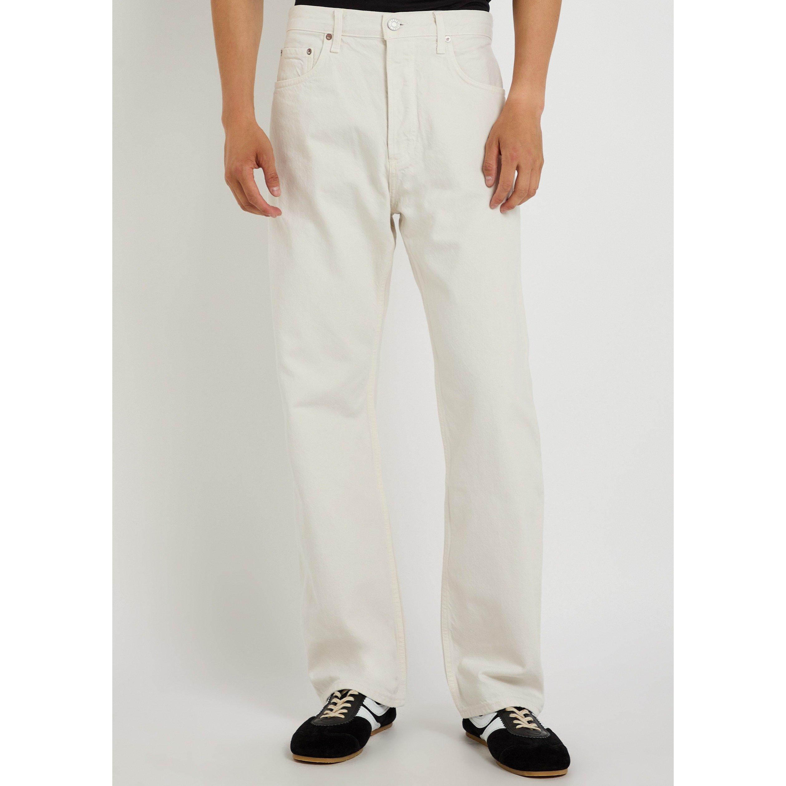 WHITE - Agolde - Men's Magnus Cotton Mid-Rise Straight Leg Jeans - 2