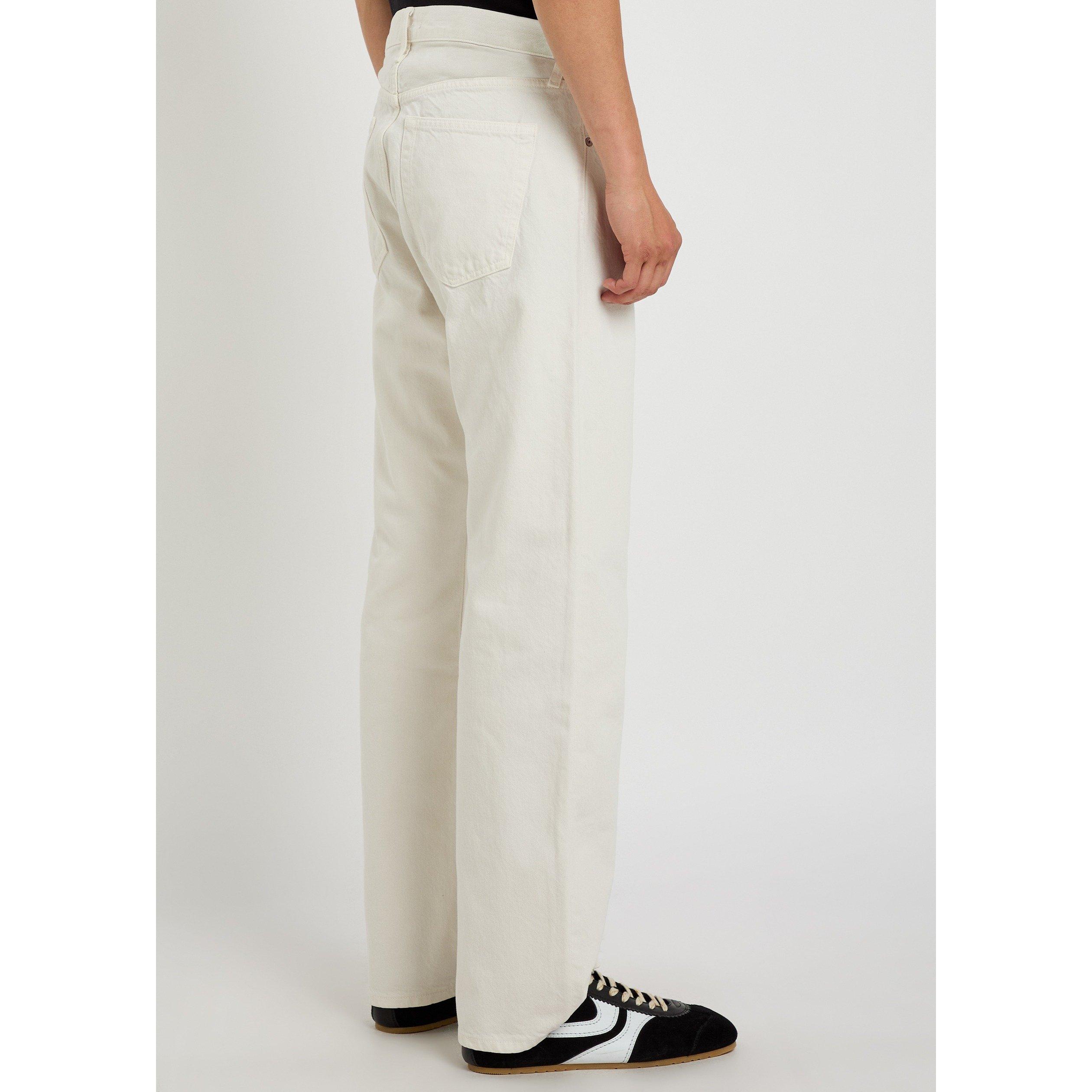 WHITE - Agolde - Men's Magnus Cotton Mid-Rise Straight Leg Jeans - 3