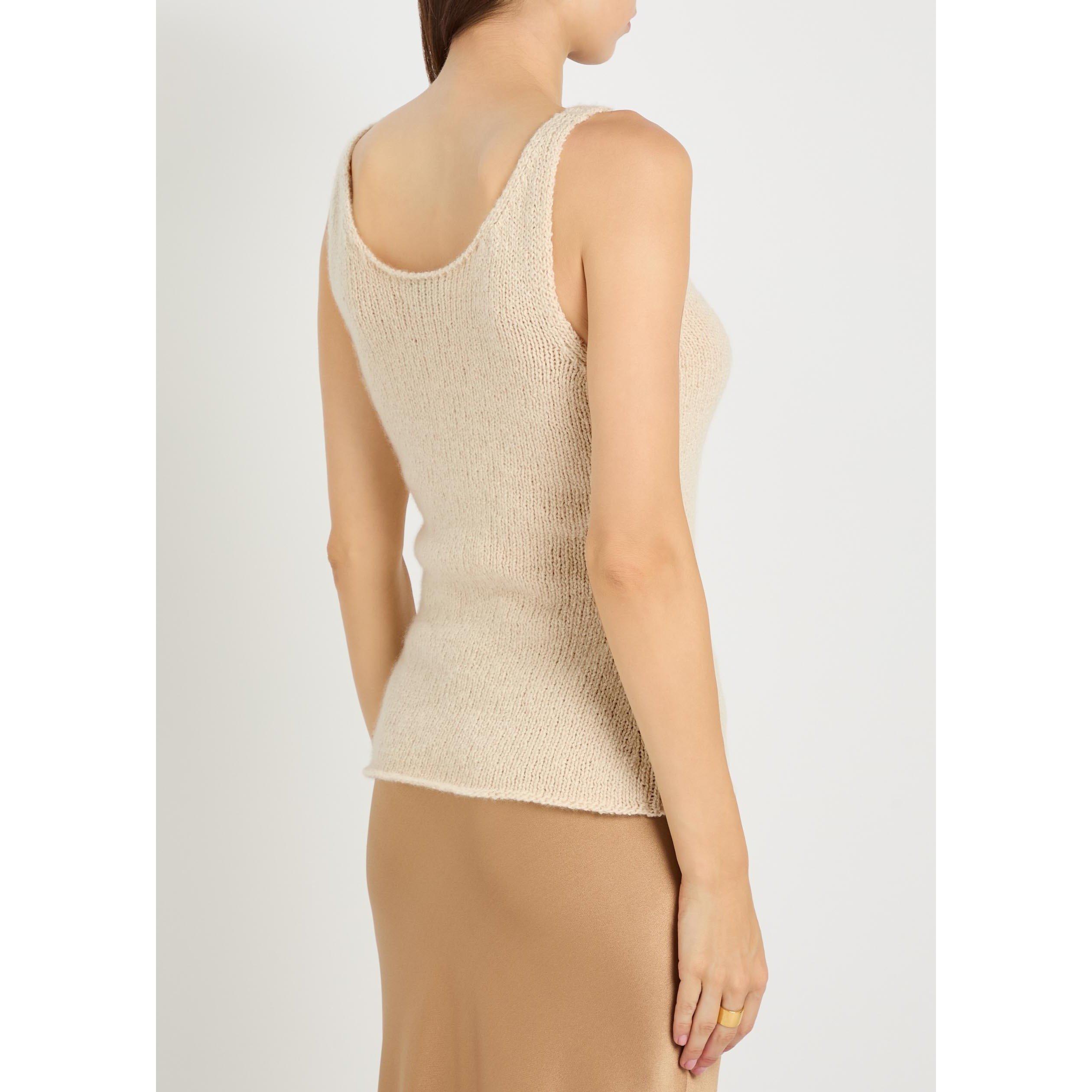 IVORY - Gabriela Hearst - Women's Galena Cashmere Slim-Fit Tank Top - 3