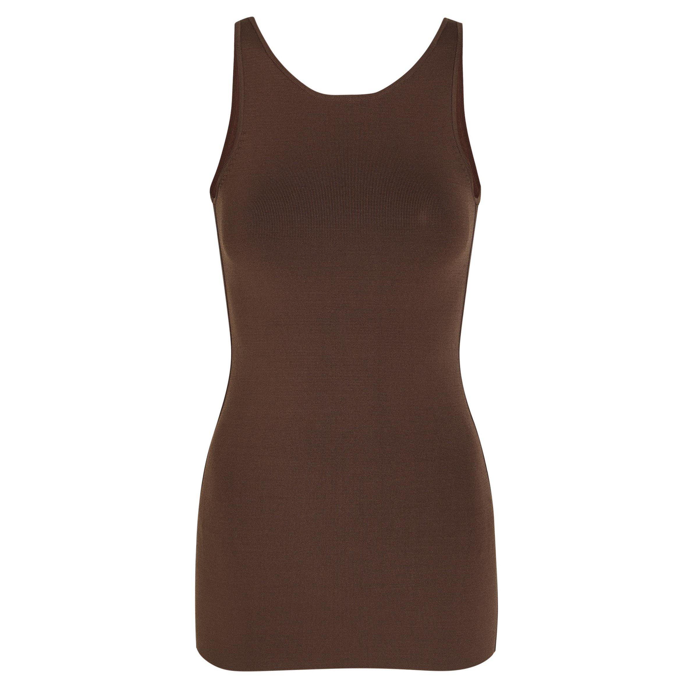 BROWN - Toteme - COMPACT KNIT TANK