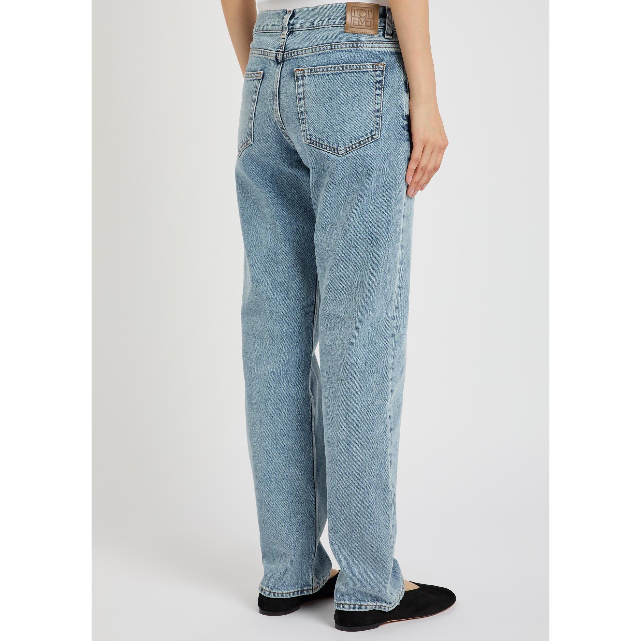 LIGHT BLUE - Toteme - LOW STRAIGHT DENIM - 3