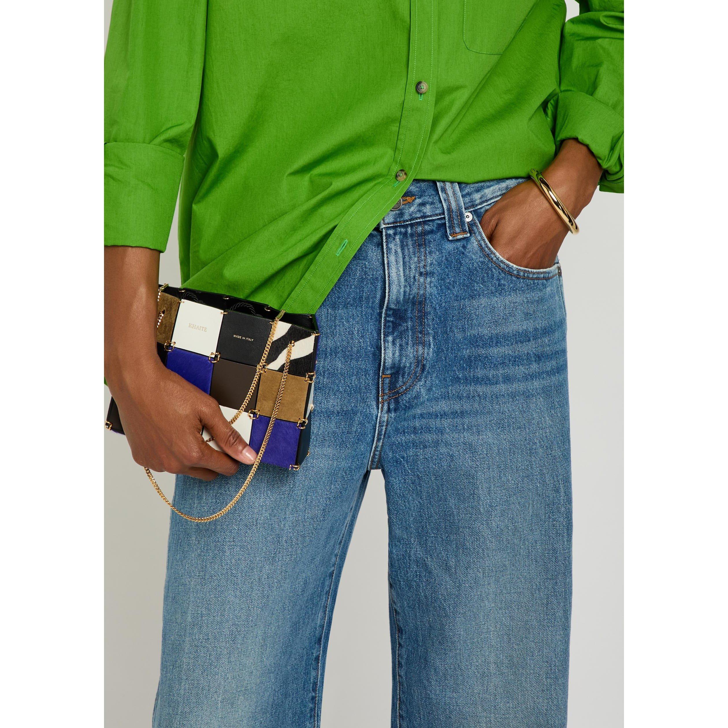 DENIM - Khaite - Women's Bonnie Cotton Straight-Leg Jeans - 4