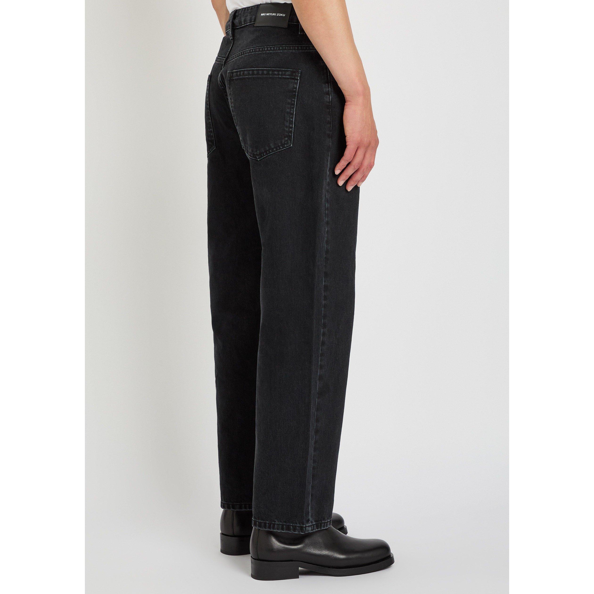 BLACK - MKI MIYUKI ZOKU - Men's Classic Cotton Straight Leg Jeans - 3