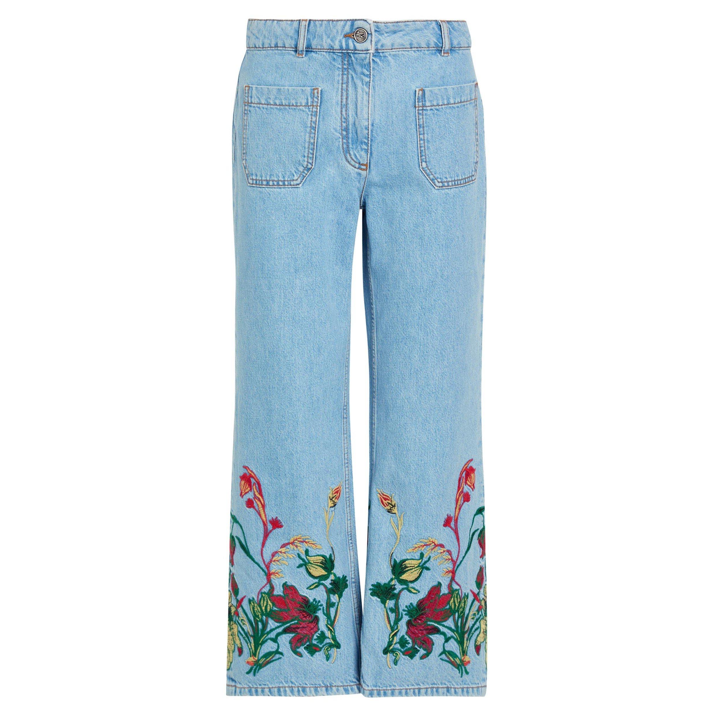 BLUE AND OTHER - Etro - DENIM JEANS WOMAN