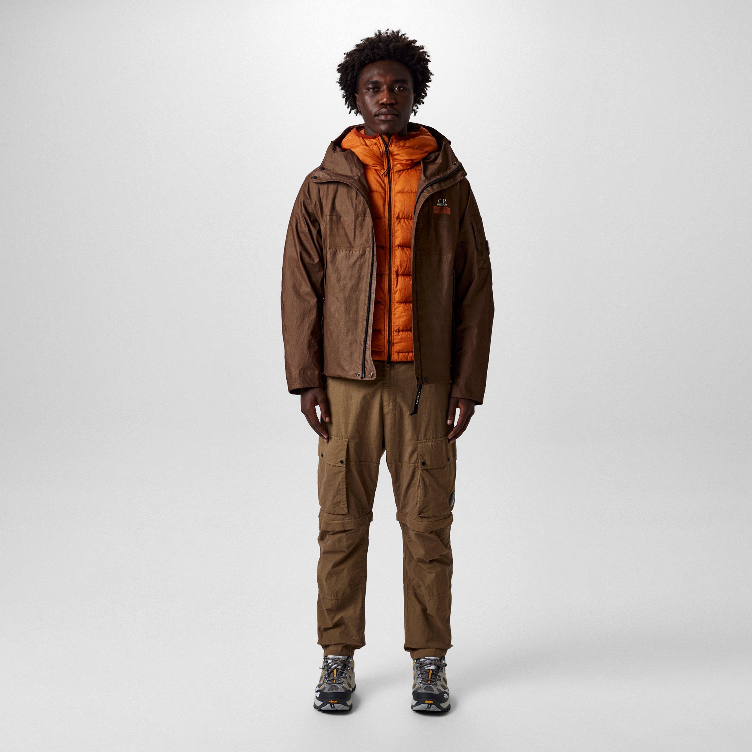 ジャケット・アウター C.P. COMPANY faded puffer jacket brown Adidas CP SPZL Puffer Jacket