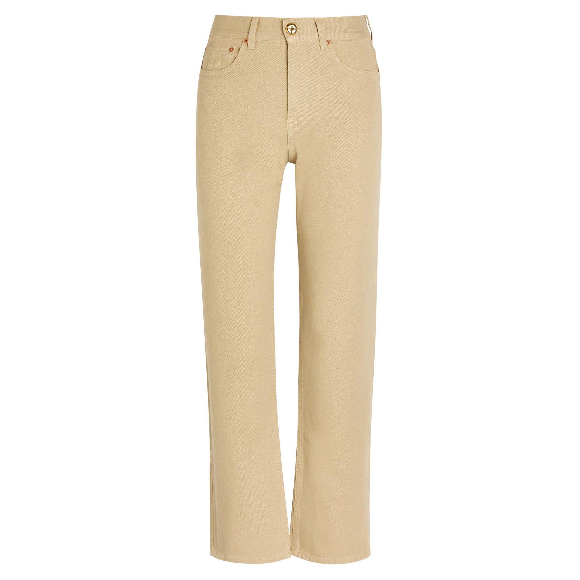 BEIGE - Blaze Milano - Women's Paso Cotton Slim-Fit Jeans - 1