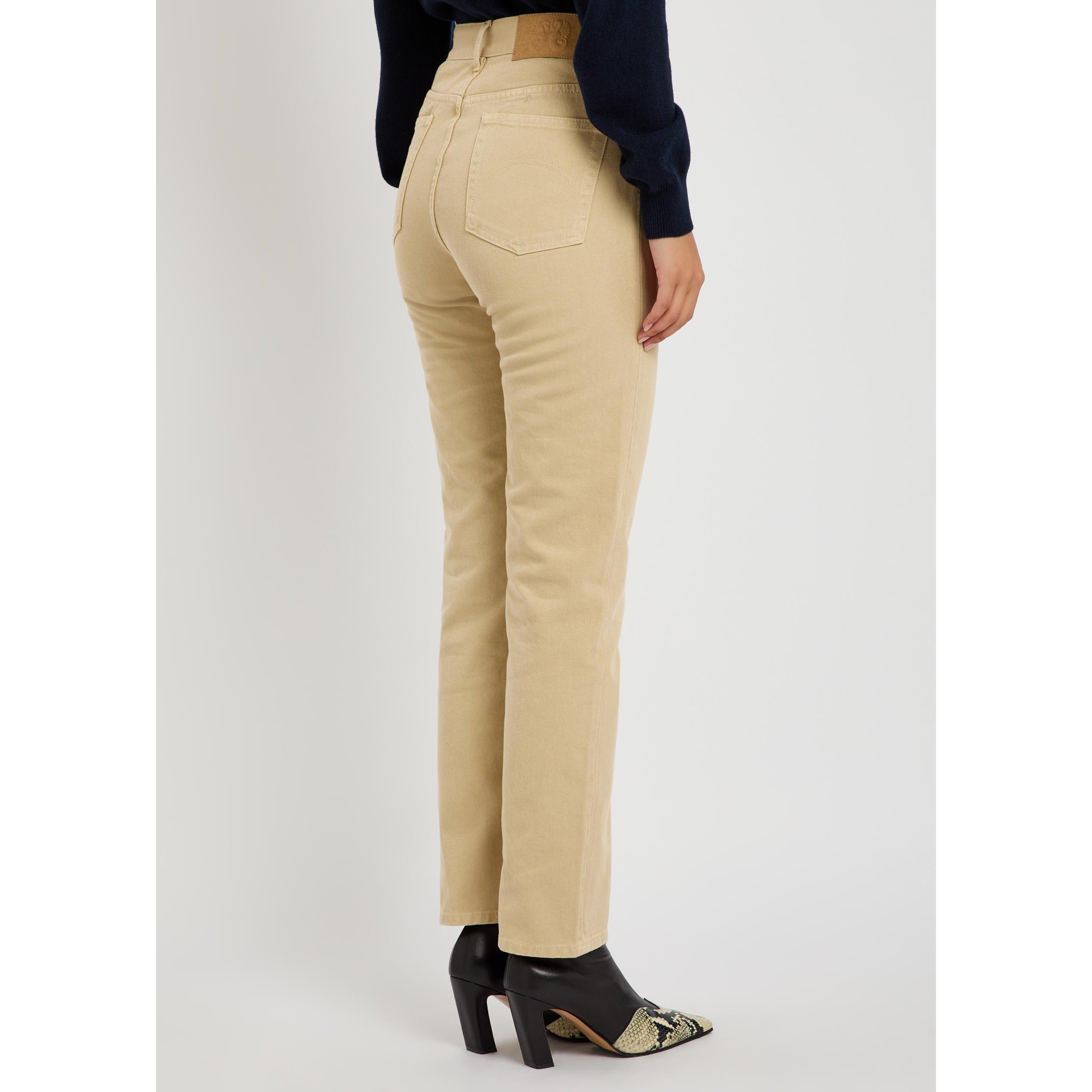 BEIGE - Blaze Milano - Women's Paso Cotton Slim-Fit Jeans - 3