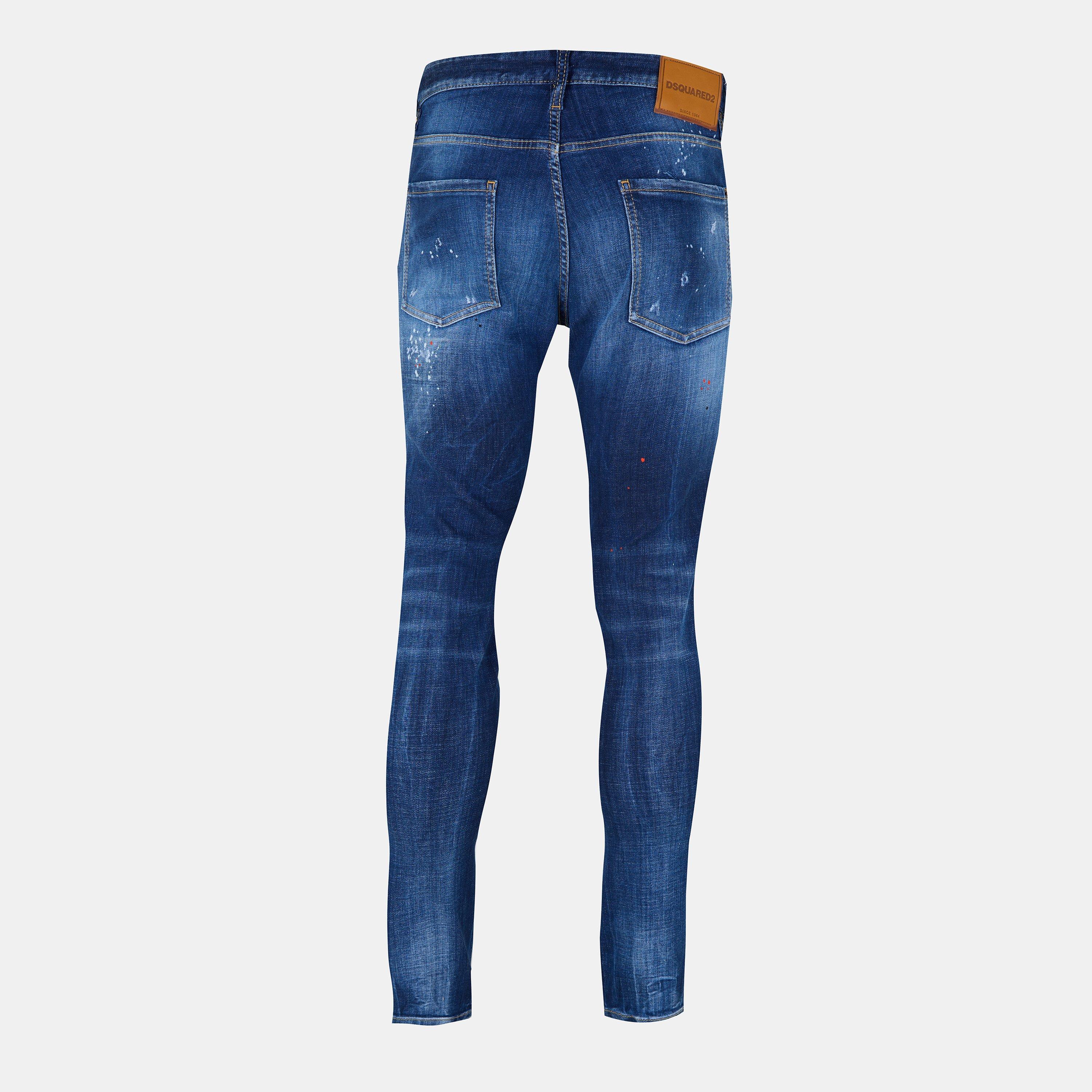 Navy Blue - DSquared2 - Cool Guy Slim Jeans - 2