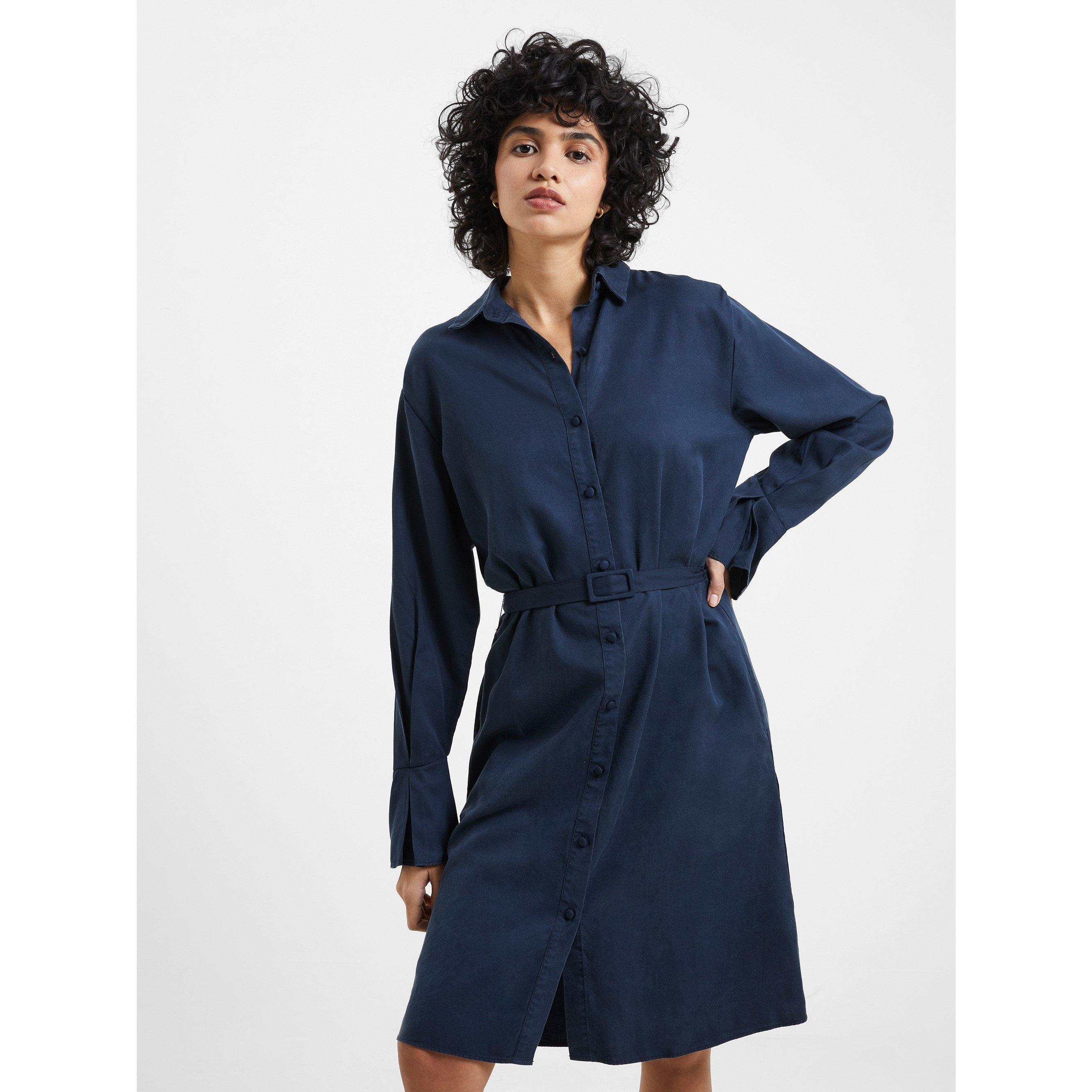 42-Marine - French Connection - Women's Andrea Shirt Dress - 4