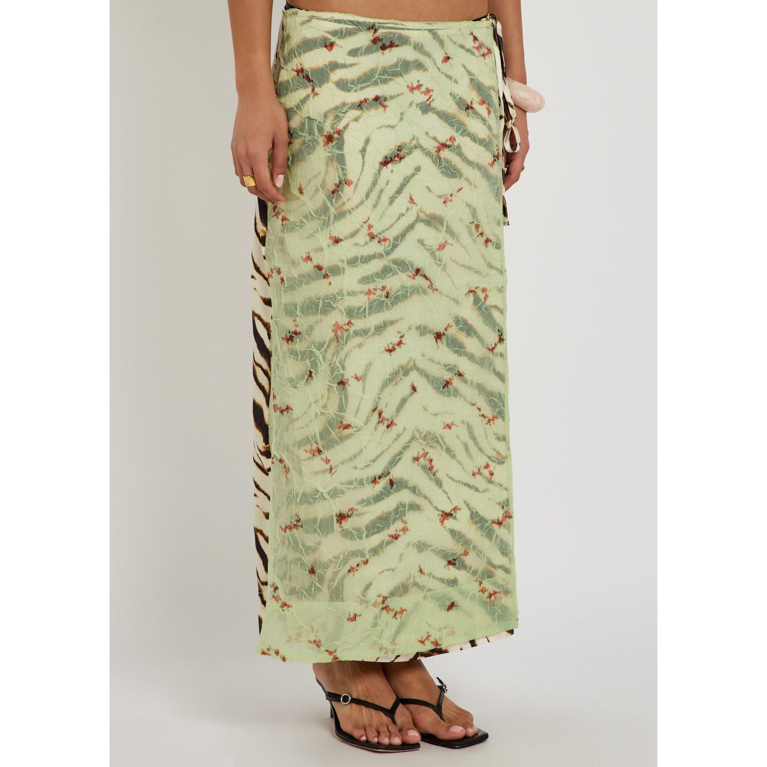 MULTICOLOURED - Ganni - LS Shibori Satin Skirt - 2