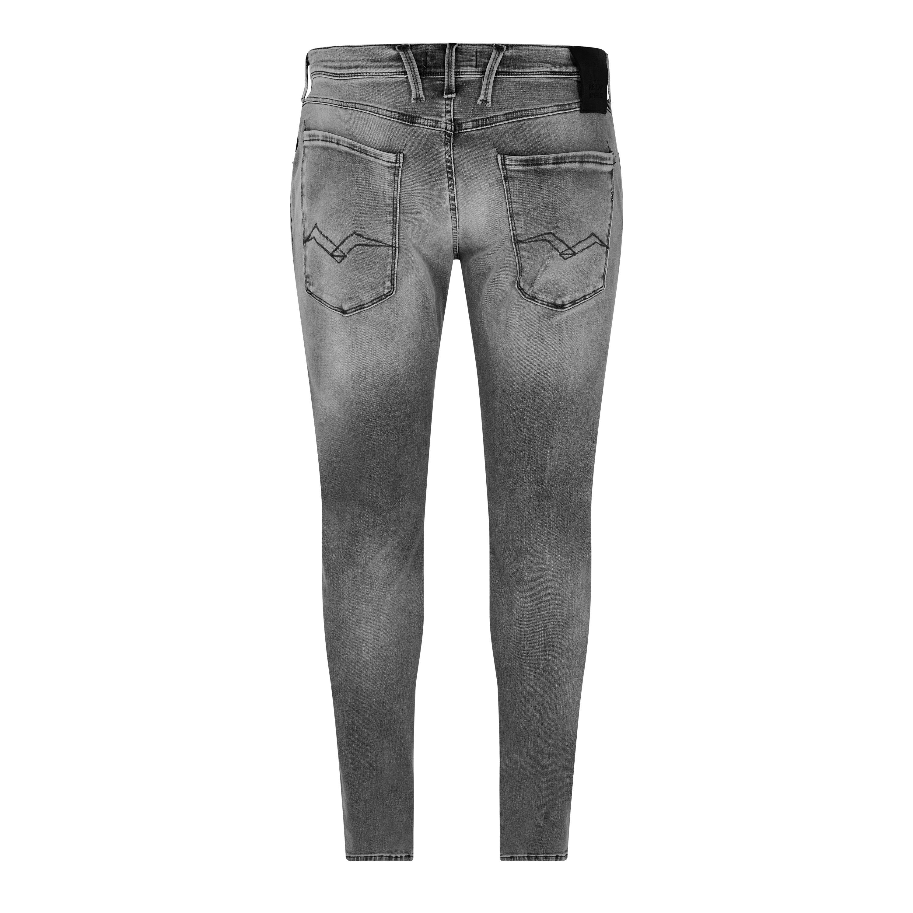 096 Grey - Replay - Hyperflex Anbass Slim Jeans - 2