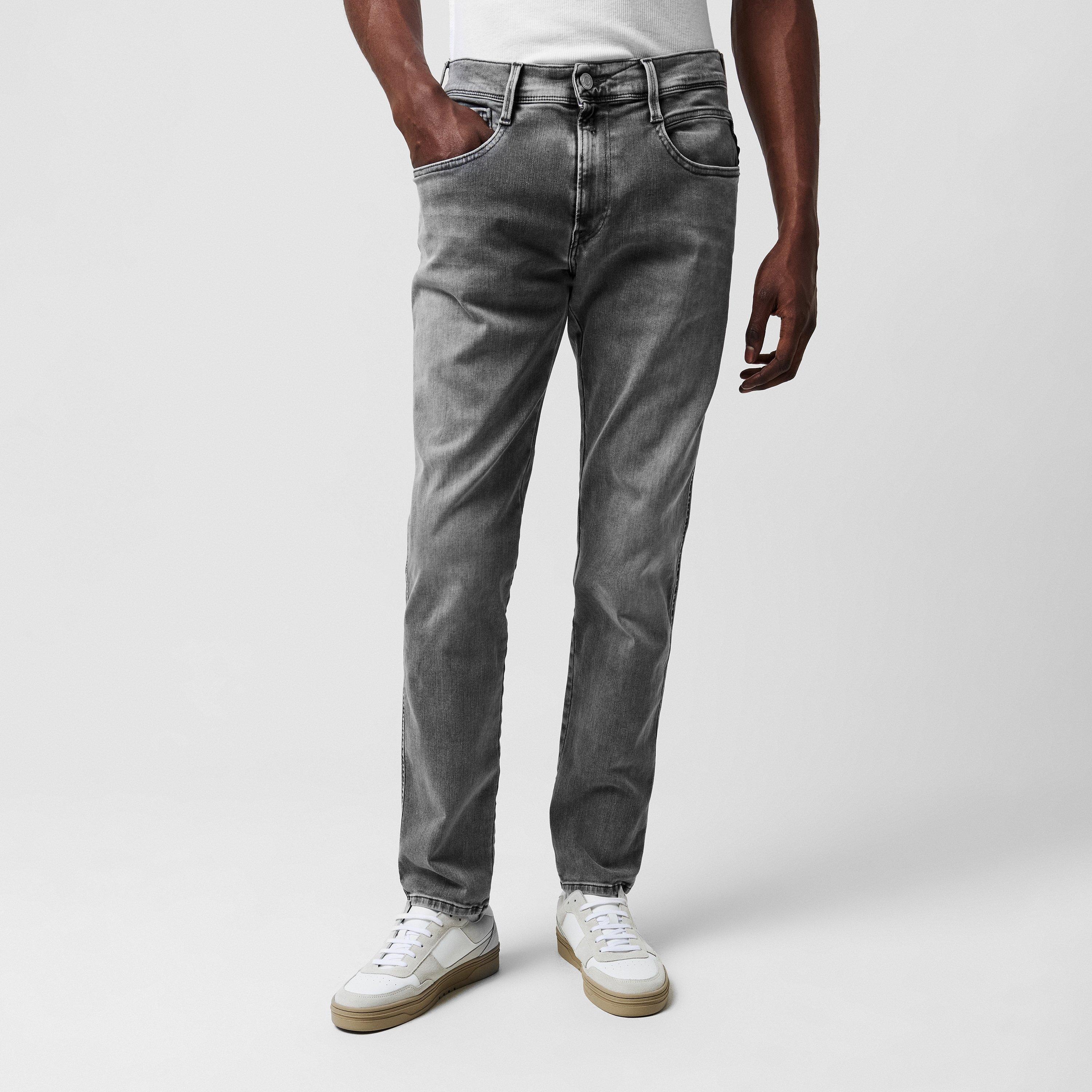 096 Grey - Replay - Hyperflex Anbass Slim Jeans - 3