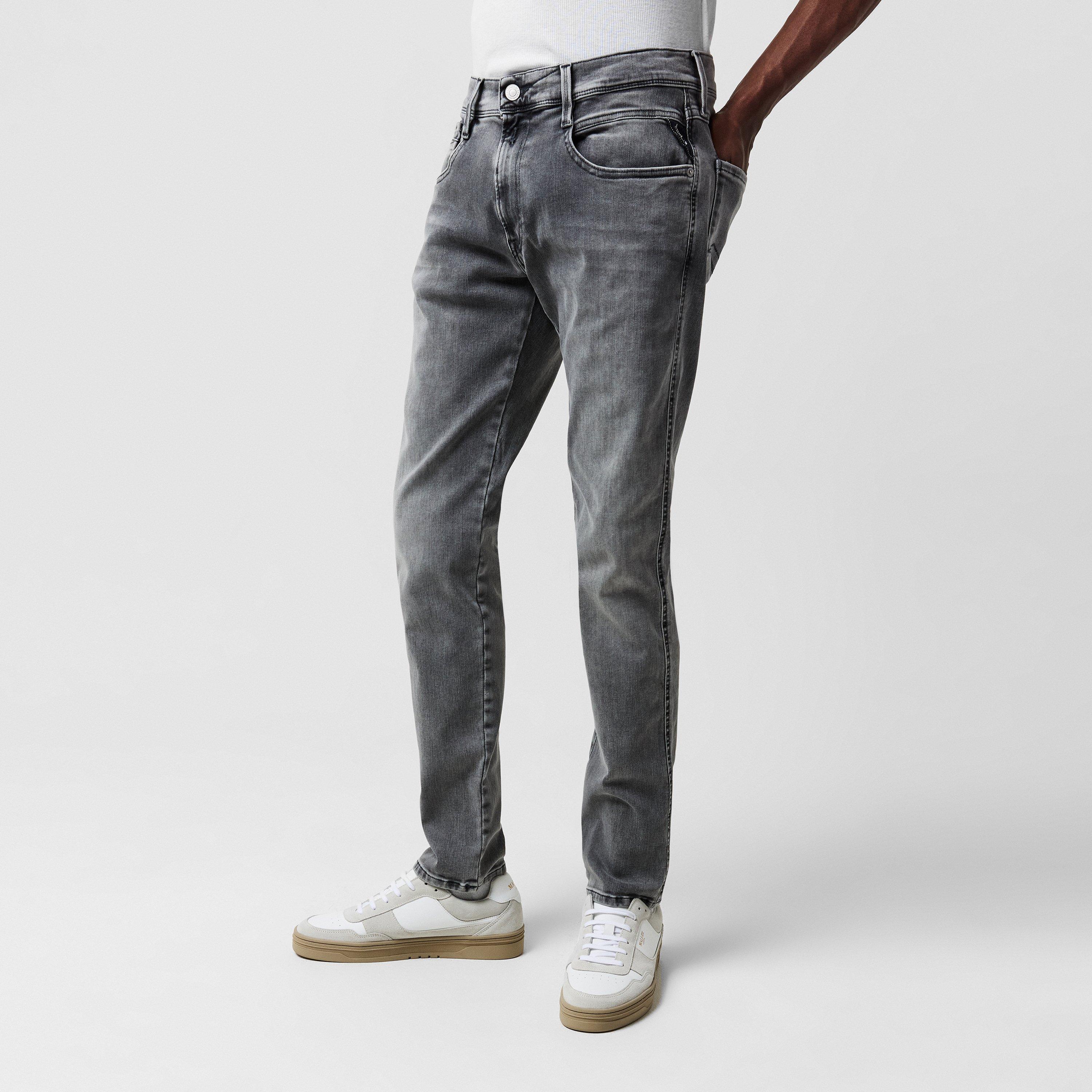 096 Grey - Replay - Hyperflex Anbass Slim Jeans - 5