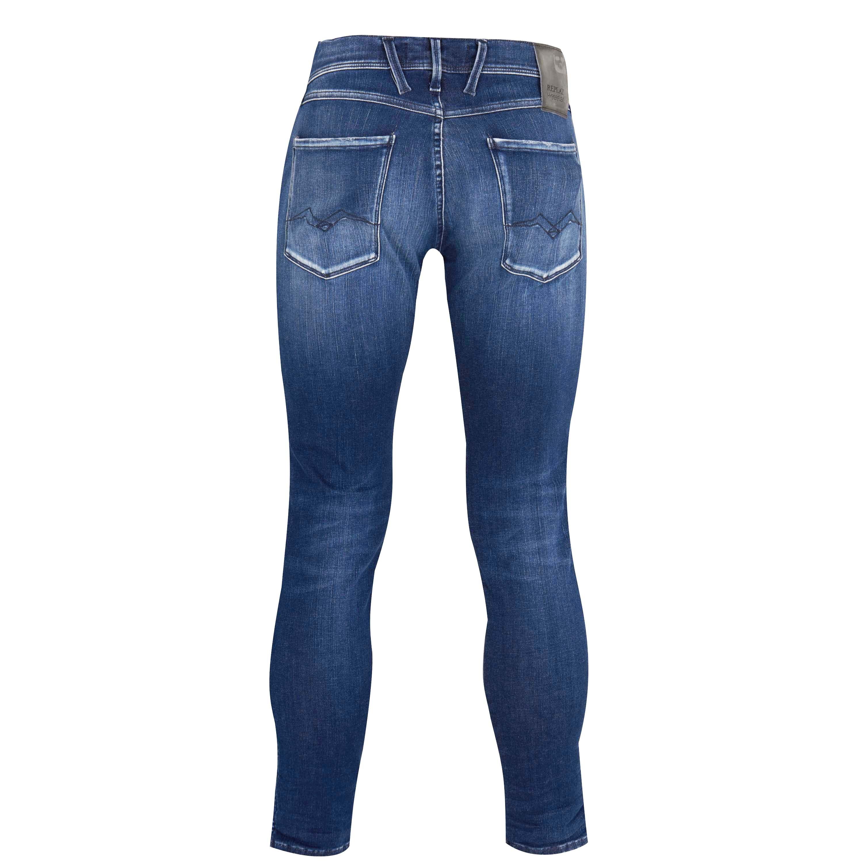 Middenblauw 009 - Replay - Hyperflex Anbass Slim Jeans - 2