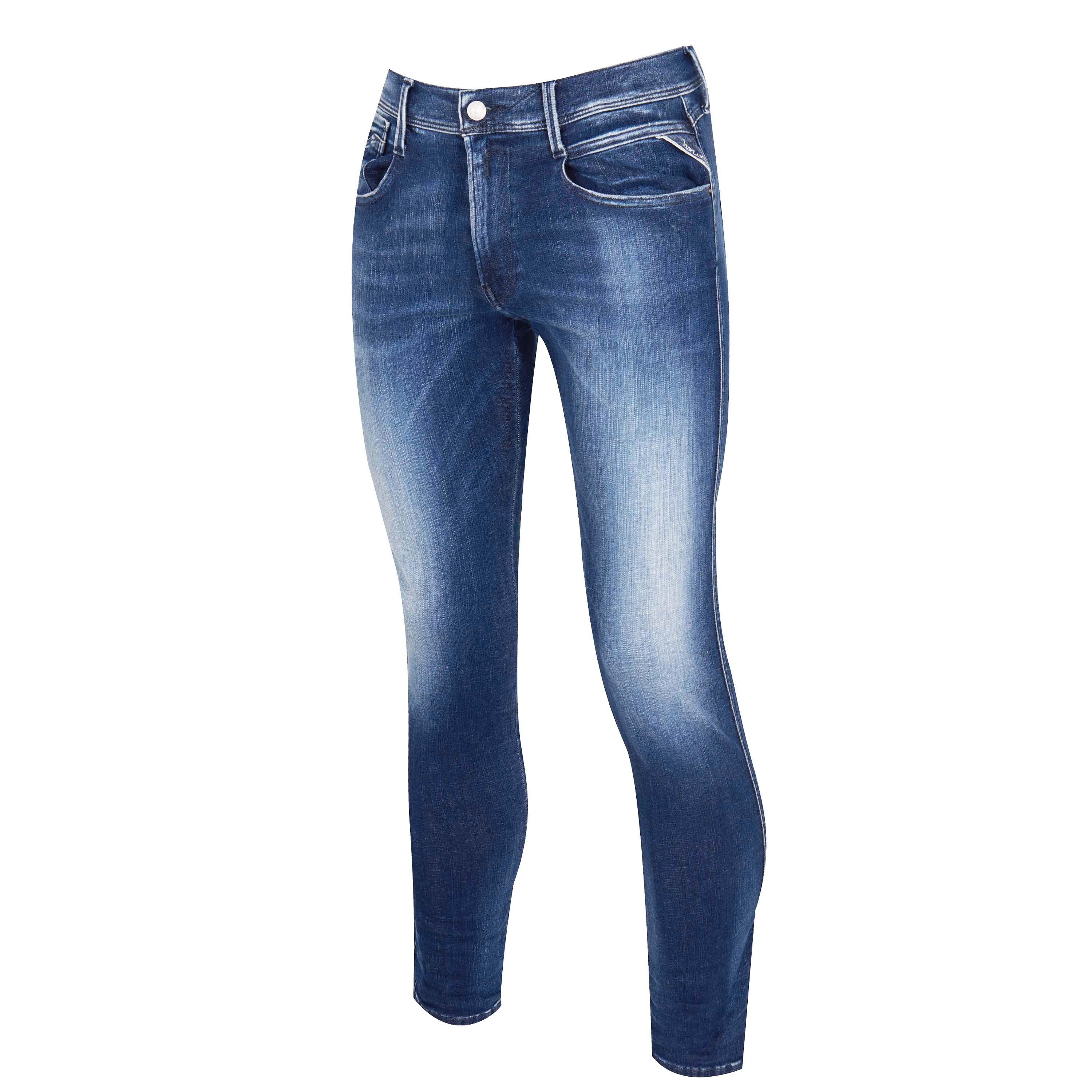 Middenblauw 009 - Replay - Hyperflex Anbass Slim Jeans - 7