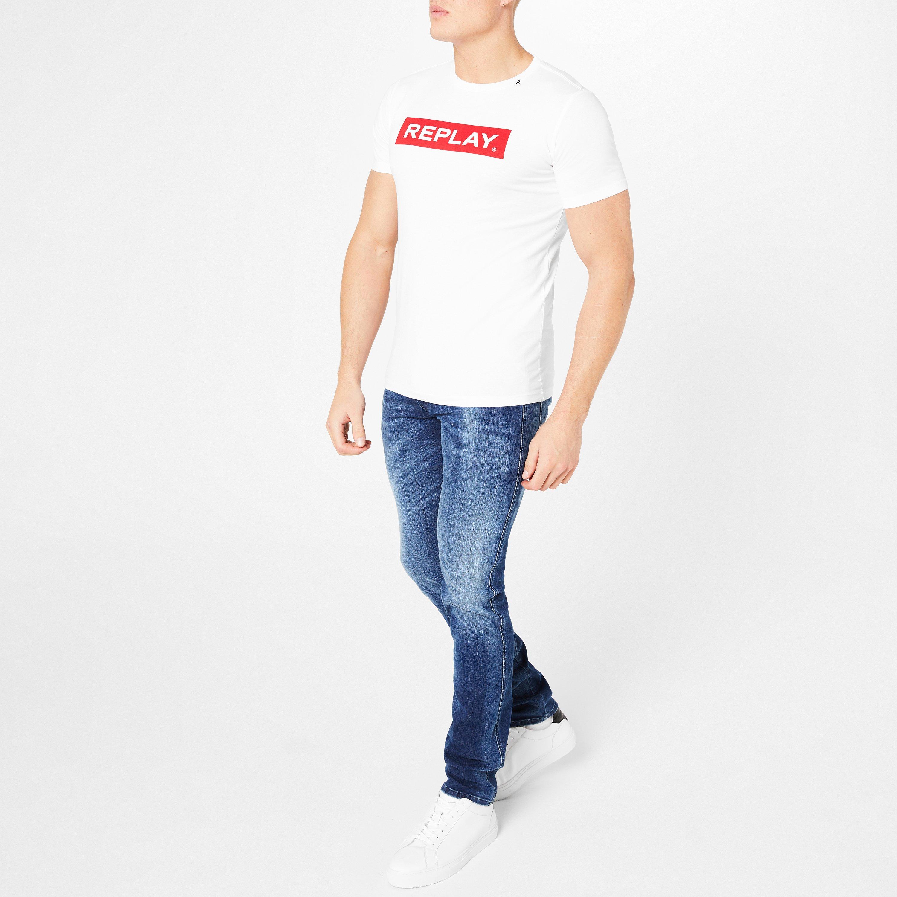 Middenblauw 009 - Replay - Hyperflex Anbass Slim Jeans - 3