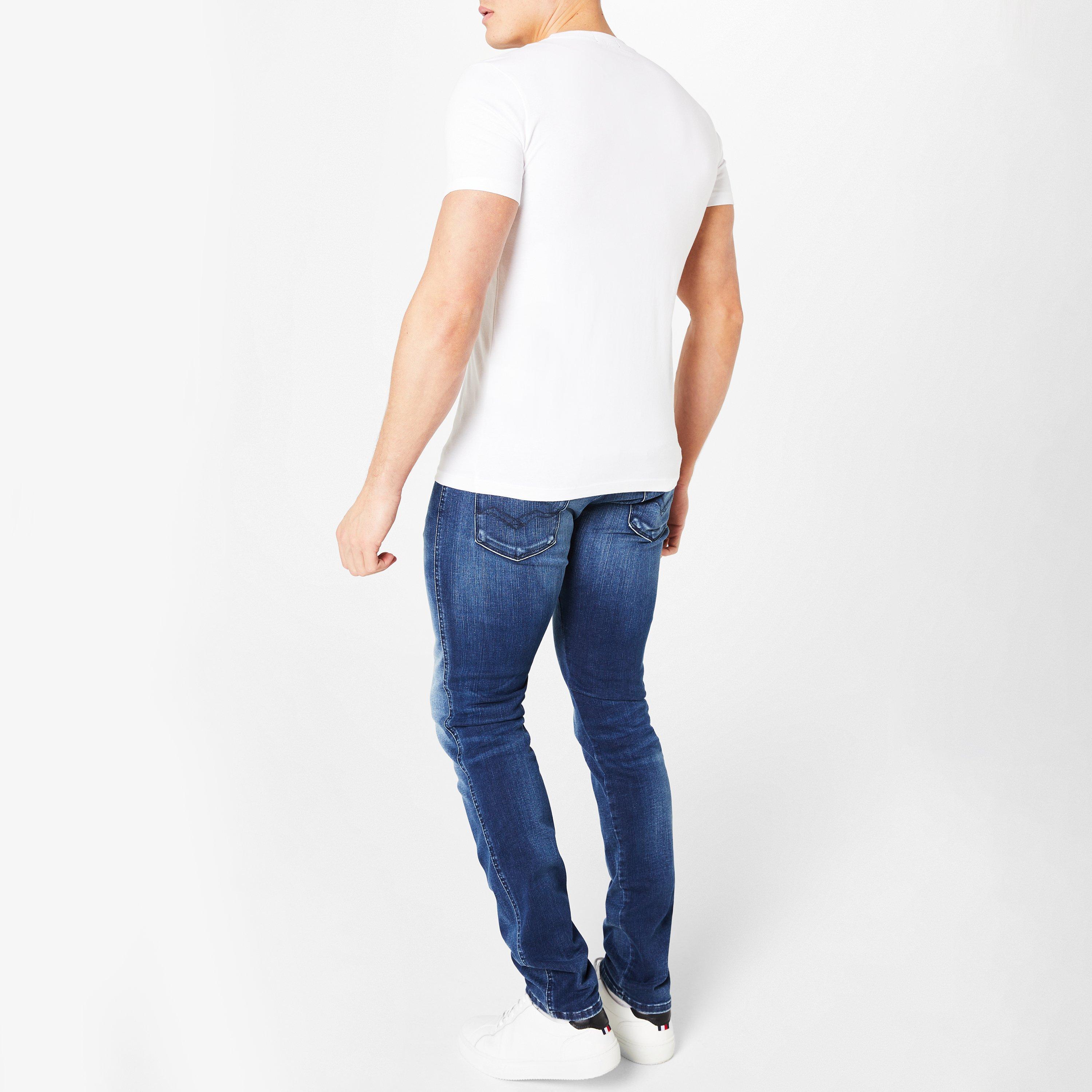 Middenblauw 009 - Replay - Hyperflex Anbass Slim Jeans - 4