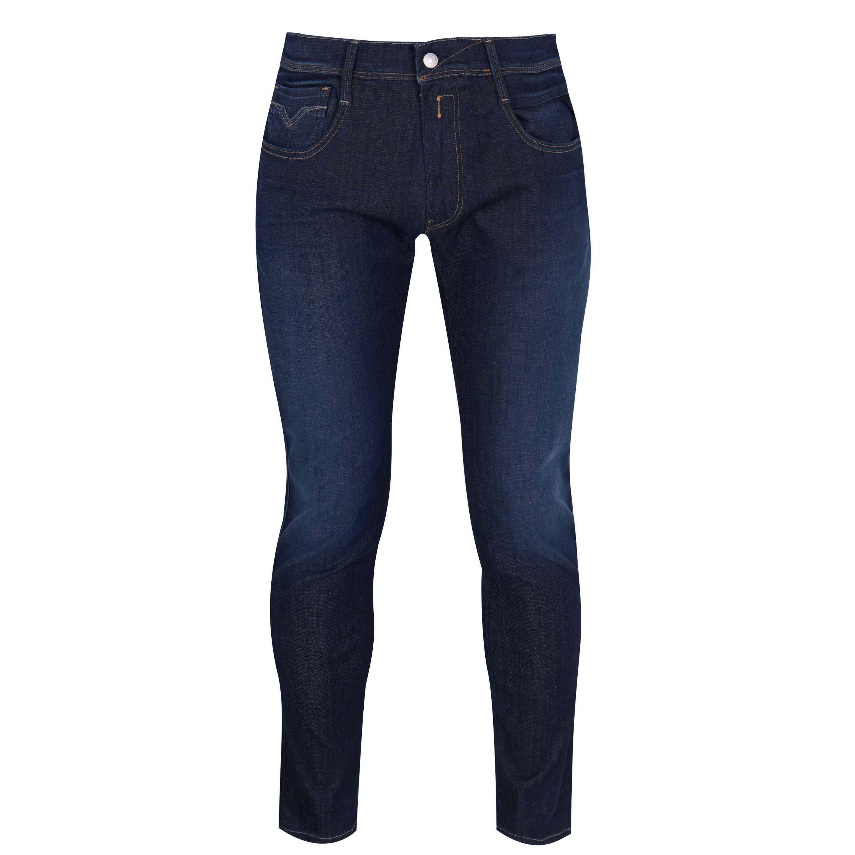 Replay Hyperflex Anbass Slim Jeans - Dark Blue 007 - Size 30W R