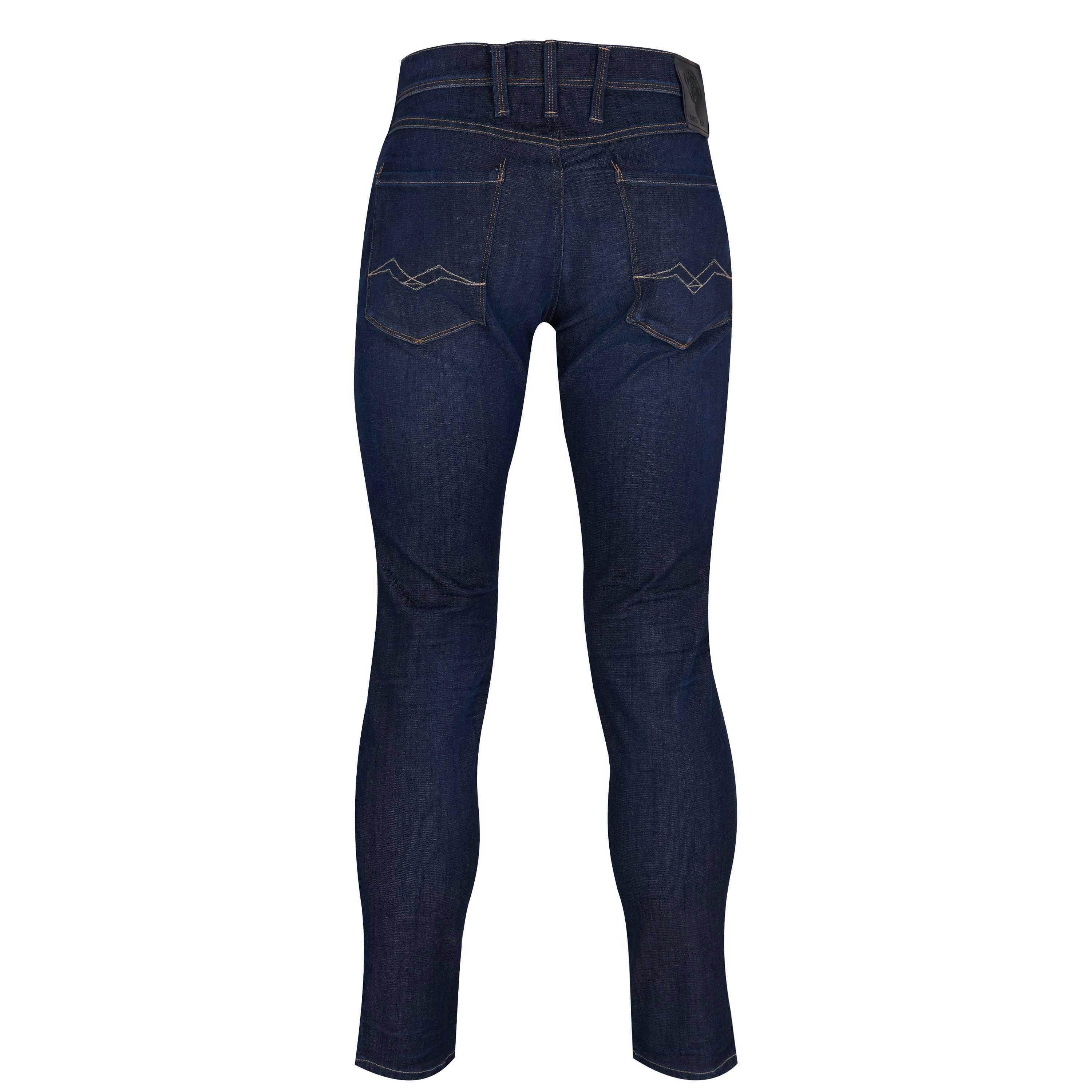 Donkerblauw 007 - Replay - Hyperflex Anbass Slim Jeans - 2