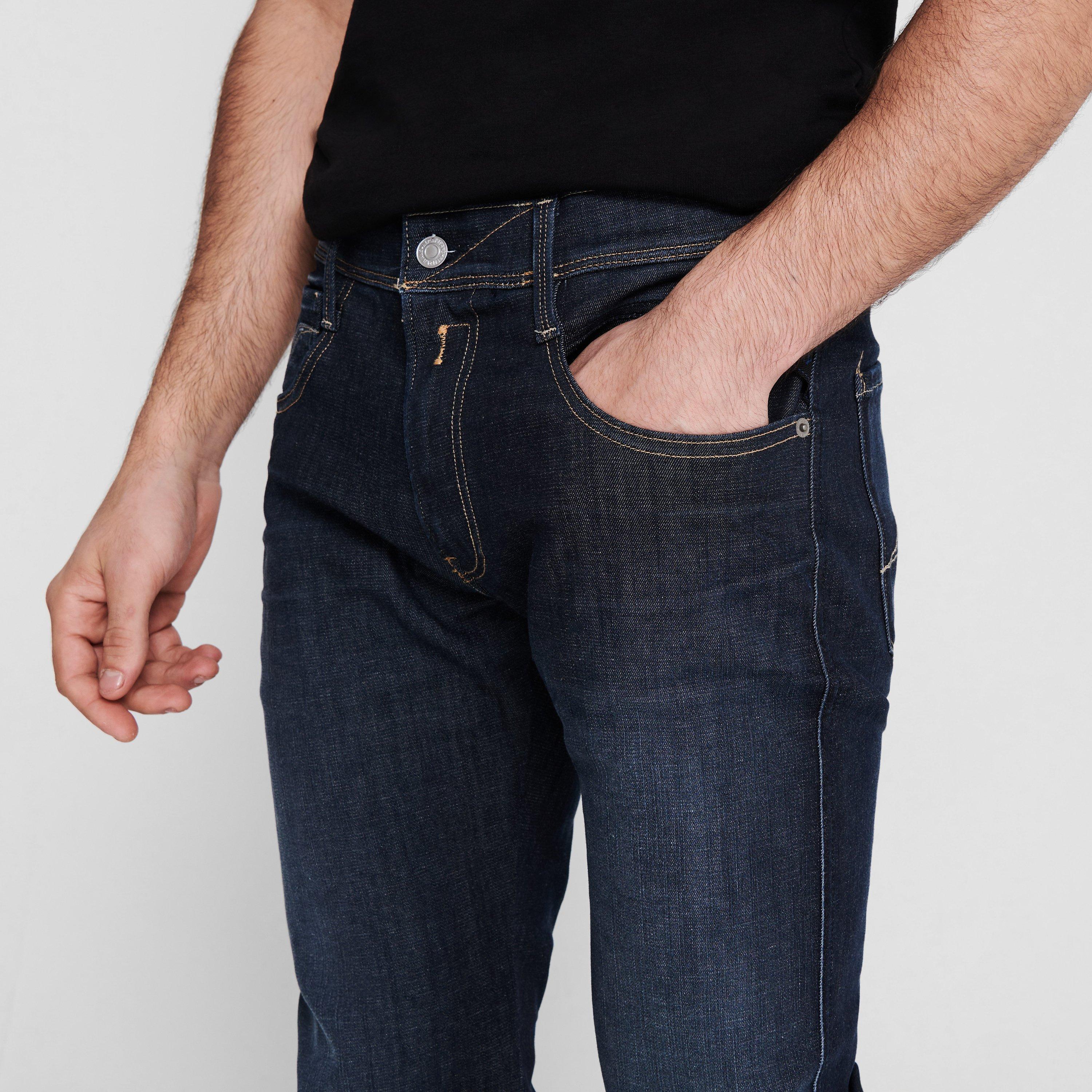 Donkerblauw 007 - Replay - Hyperflex Anbass Slim Jeans - 8