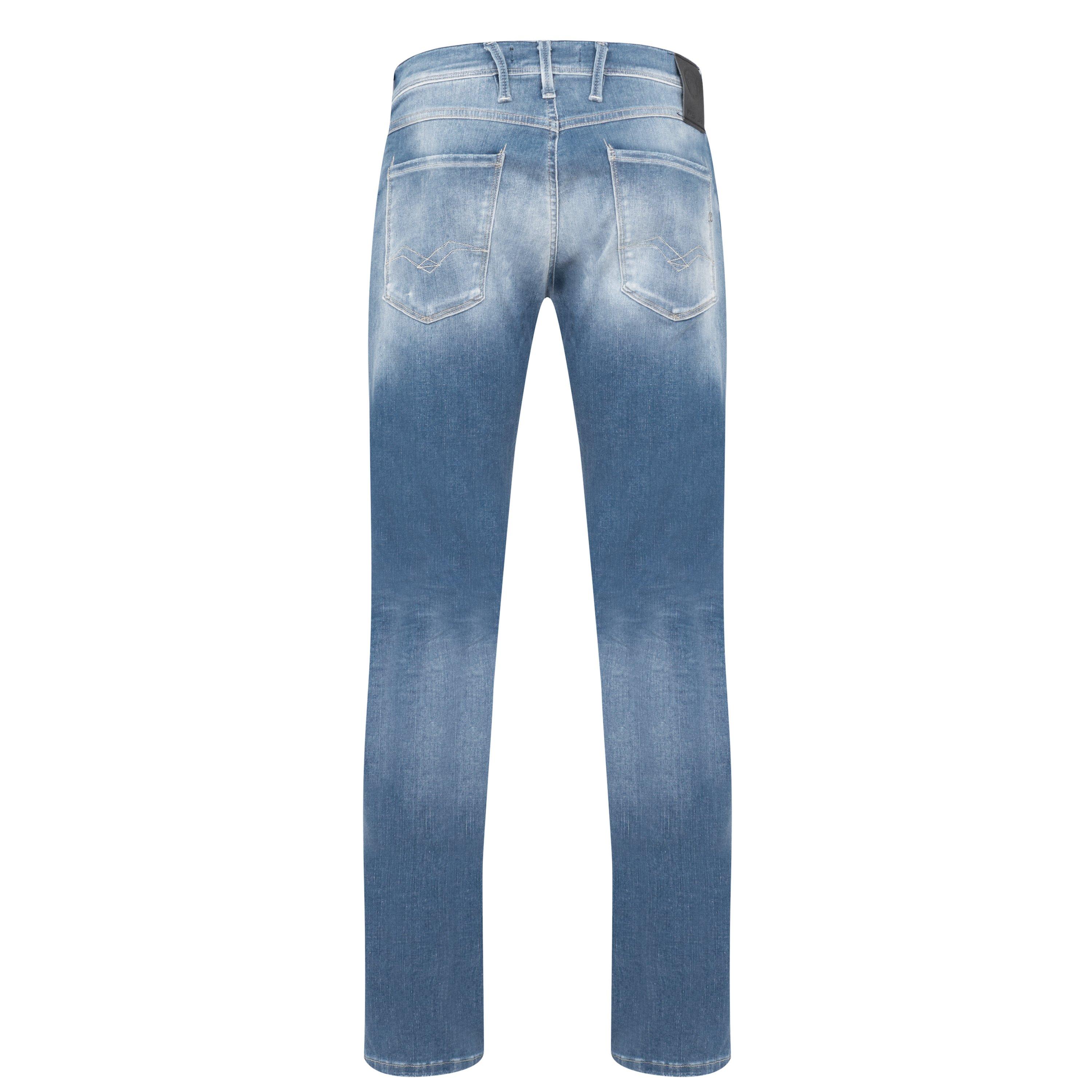 Medium Blue 009 - Replay - Hyperflex Anbass Slim Jeans - 7