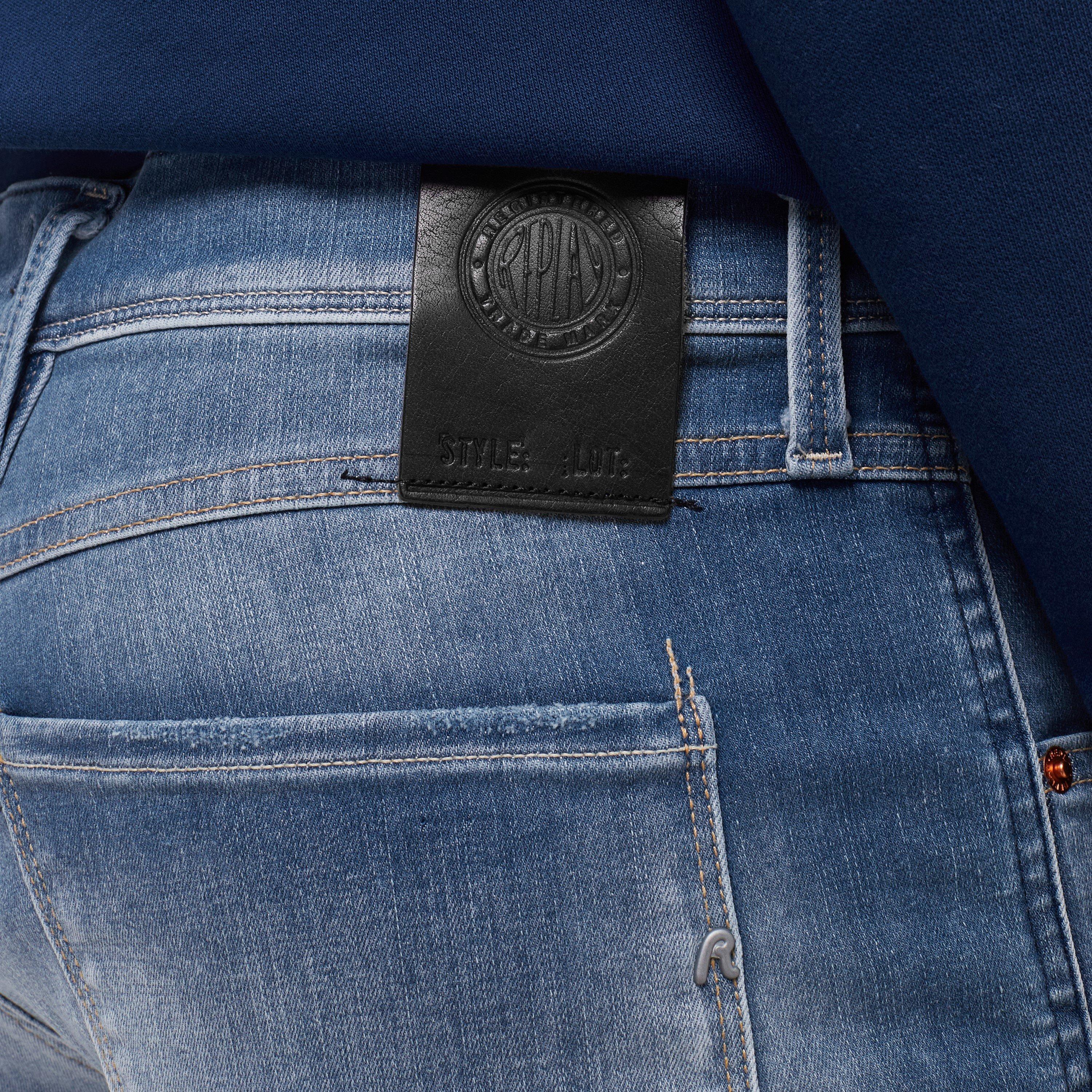 Medium Blue 009 - Replay - Hyperflex Anbass Slim Jeans - 5