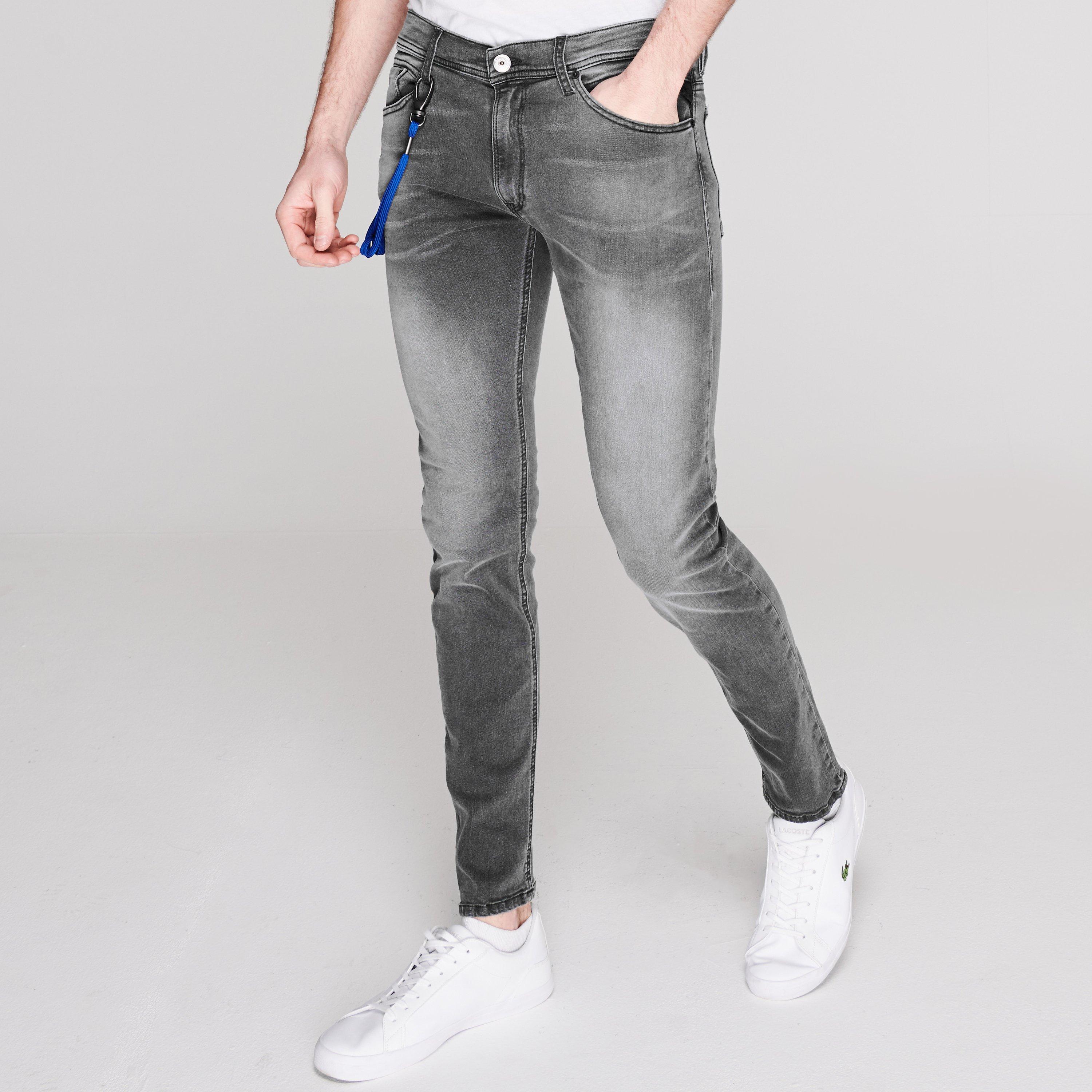 Medium Grey 096 - Replay - Titanium Stretch Slim Fit Jeans - 3